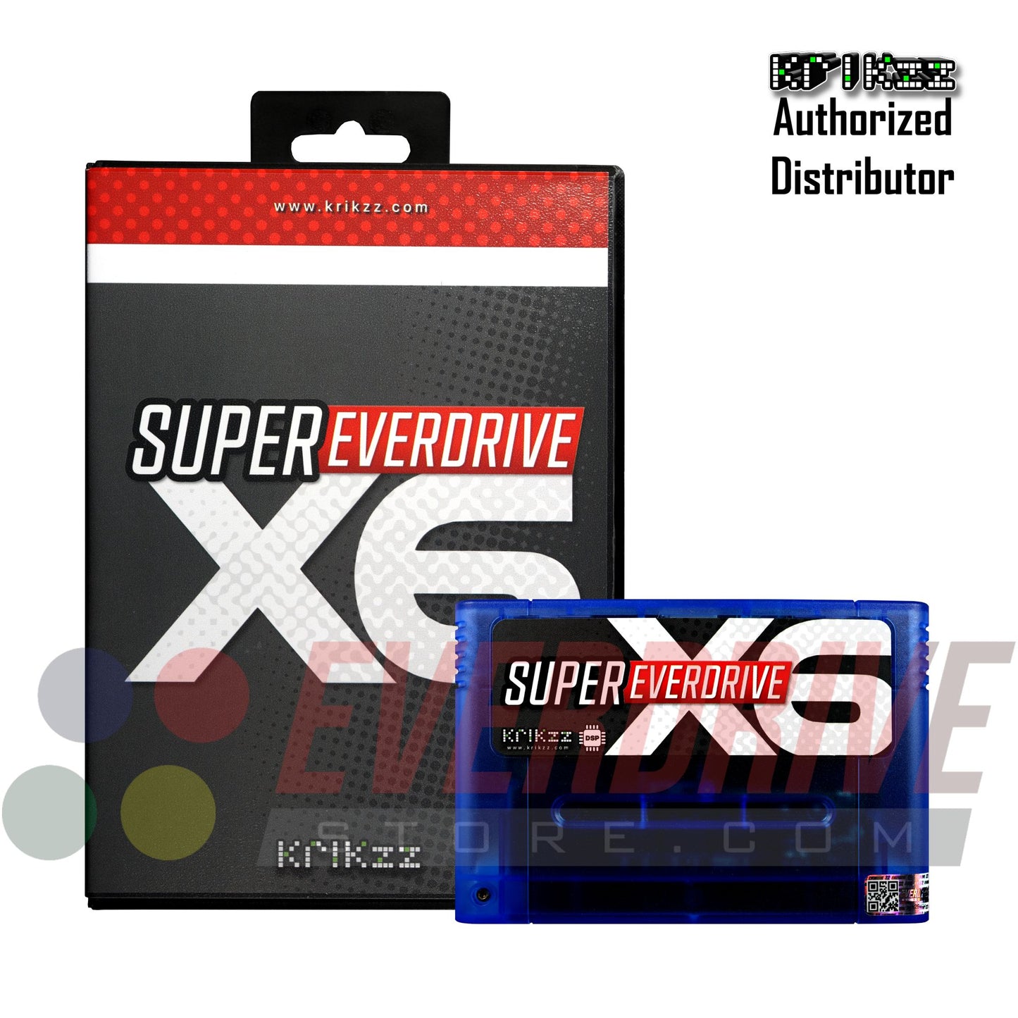 Super Everdrive X6 DSP - Frosted Blue by Krikzz for SNES or Super Famicom