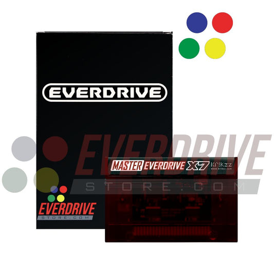 Master Everdrive X7 - Frosted Red by Krikzz for Master System