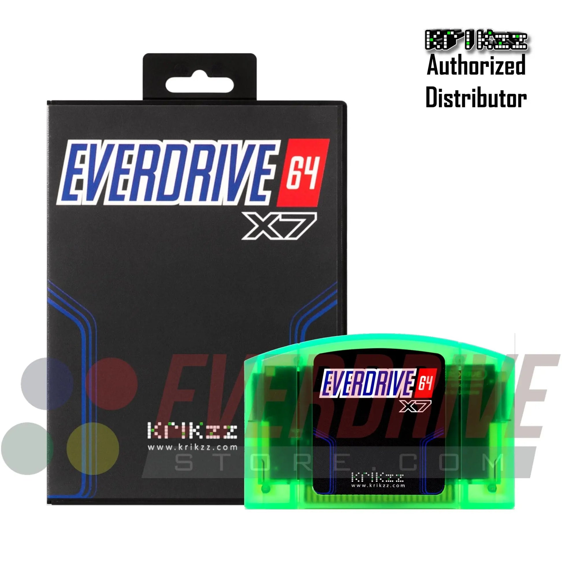 Everdrive 64 X7 - Frosted Green Krikzz