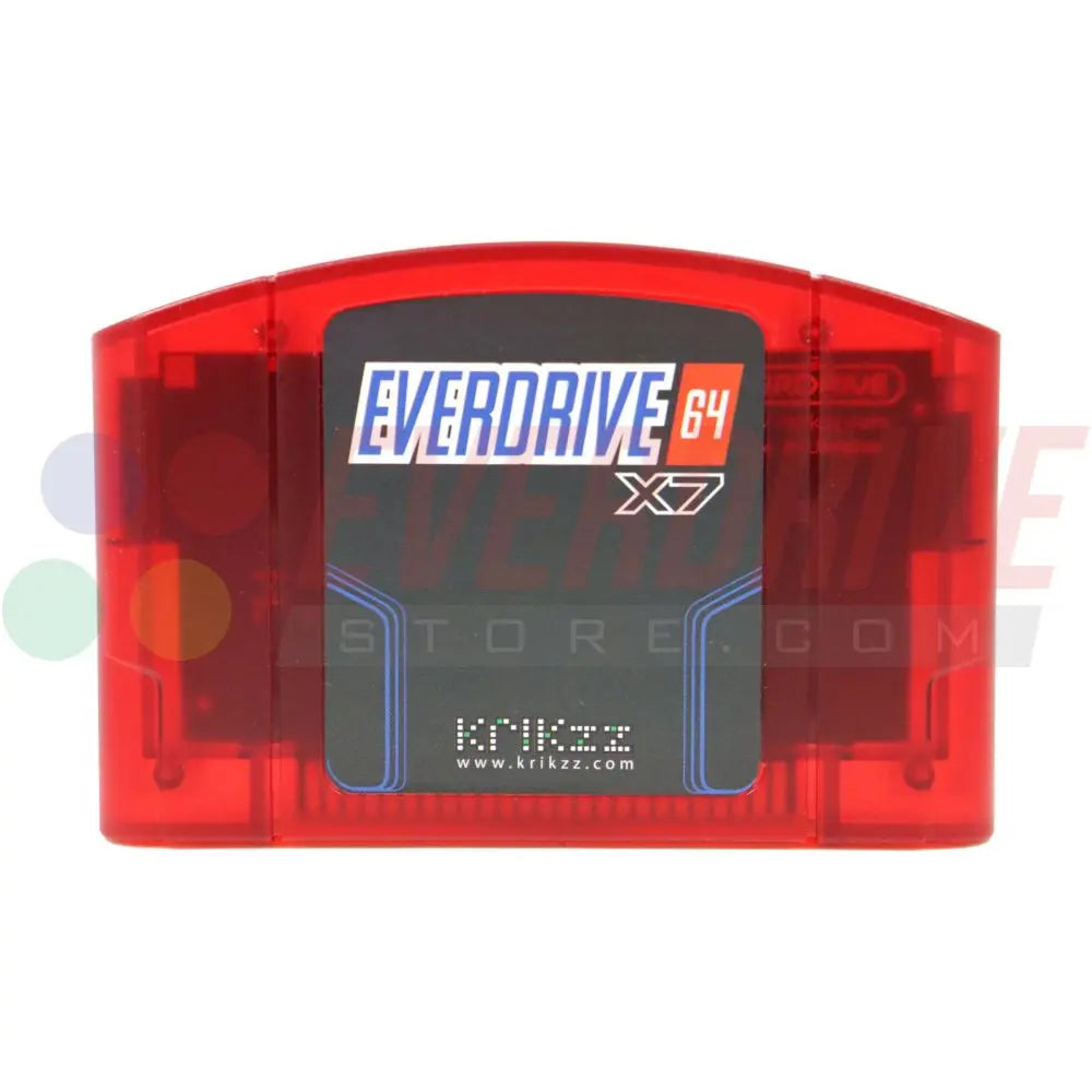 Everdrive 64 X7 - Frosted Red Krikzz