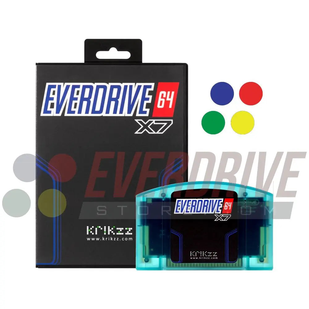 Everdrive 64 X7 - Frosted Turquoise Krikzz