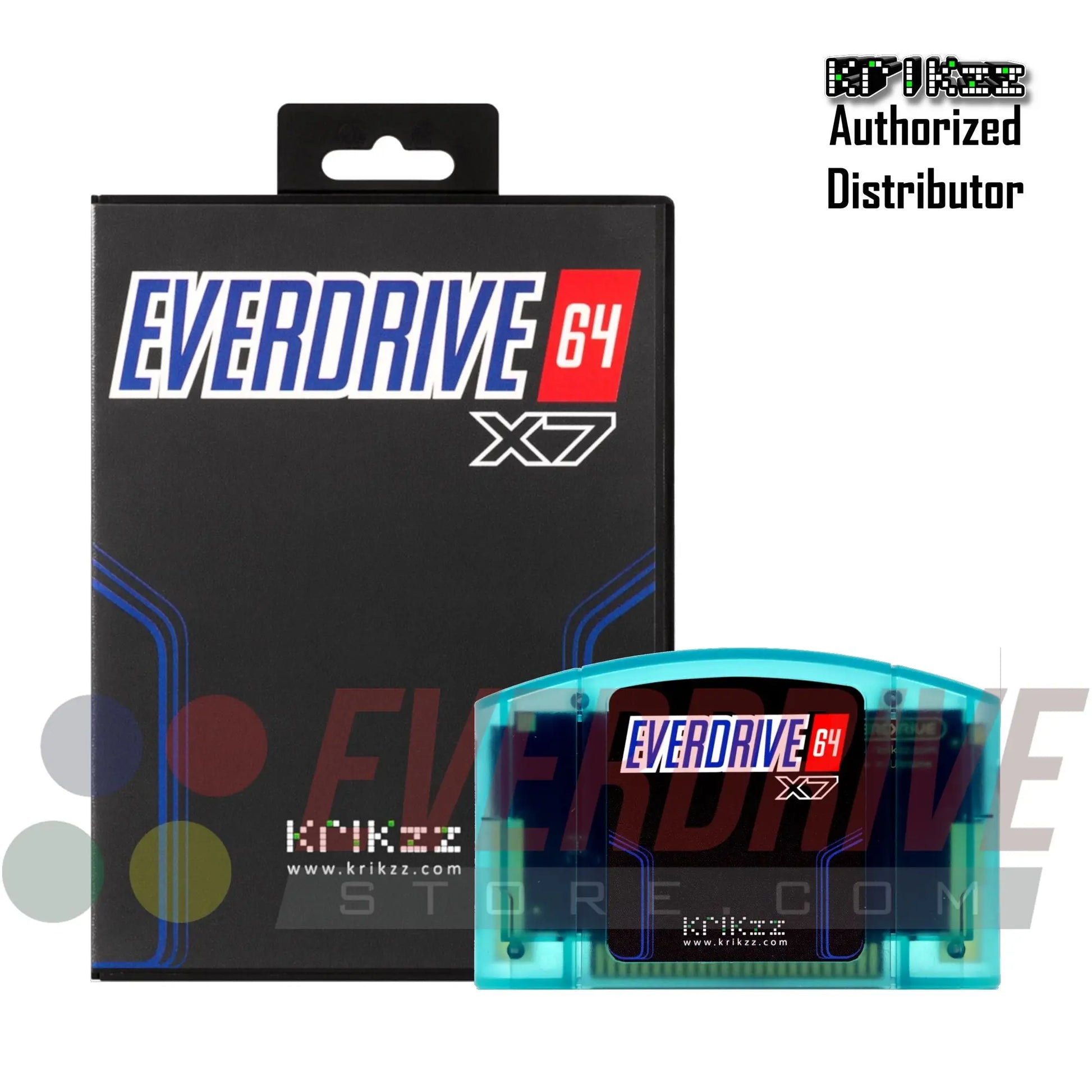 Everdrive 64 X7 - Frosted Turquoise by Krikzz for N64 Krikzz