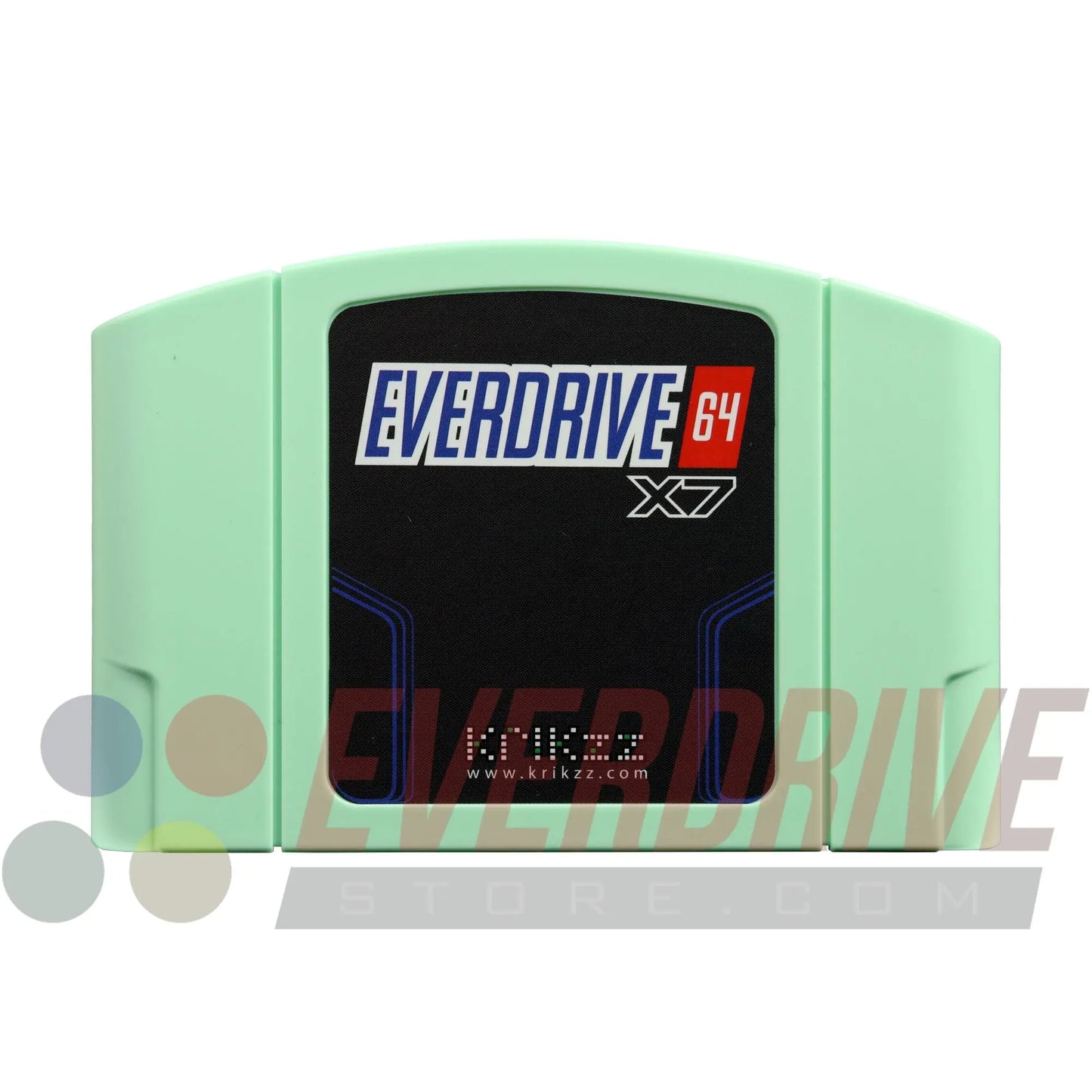 A Front view of Everdrive 64 X7 - Mint by Krikzz for N64