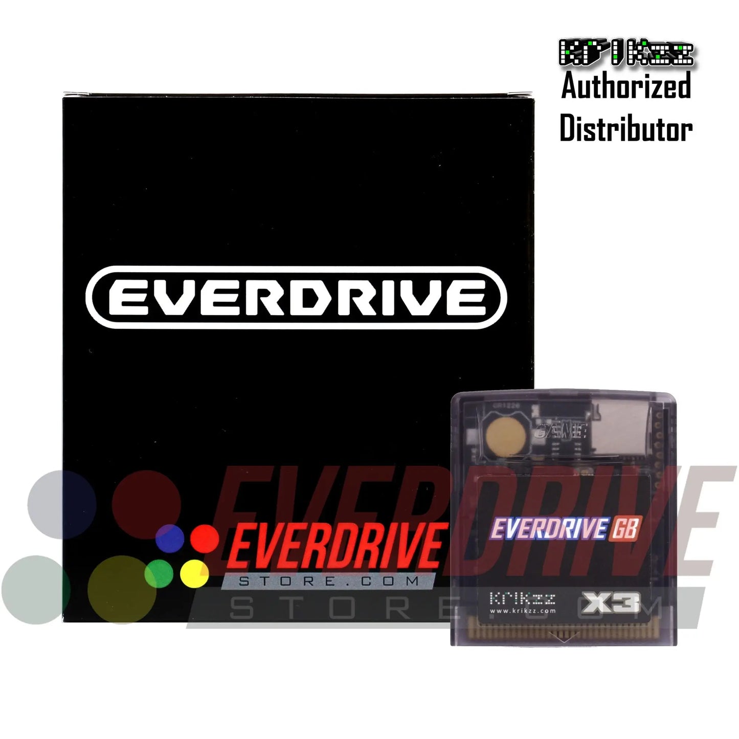 Everdrive GB X3 - Frosted Black Krikzz