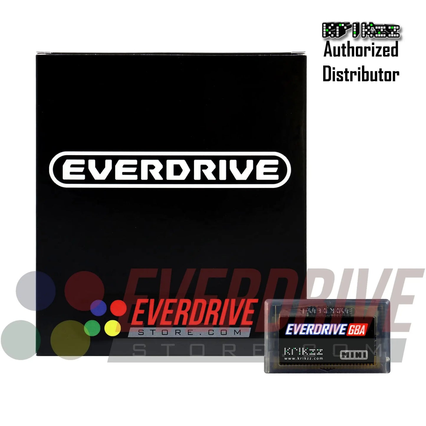 Everdrive GBA Mini - Frosted Black Krikzz