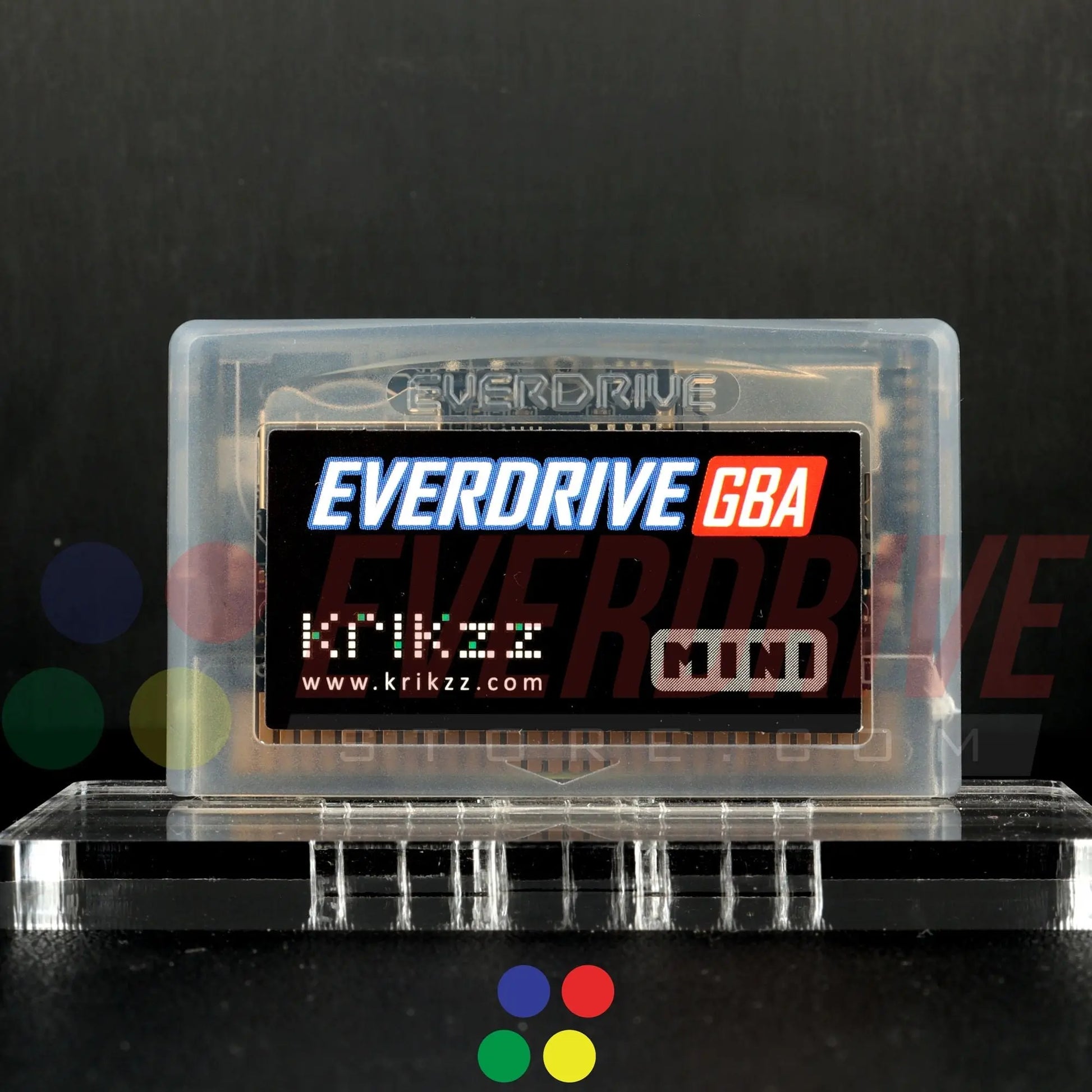 Everdrive GBA Mini - Frosted Black Krikzz