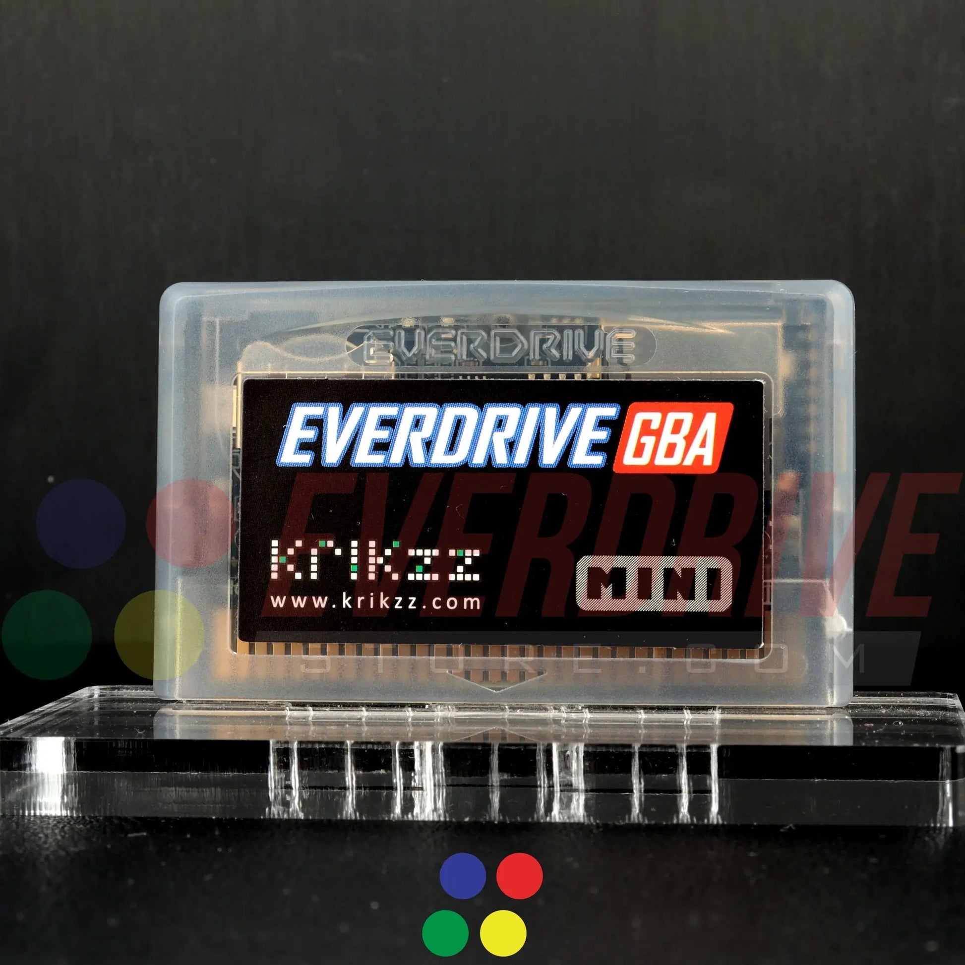 Everdrive GBA Mini - Frosted Black Krikzz