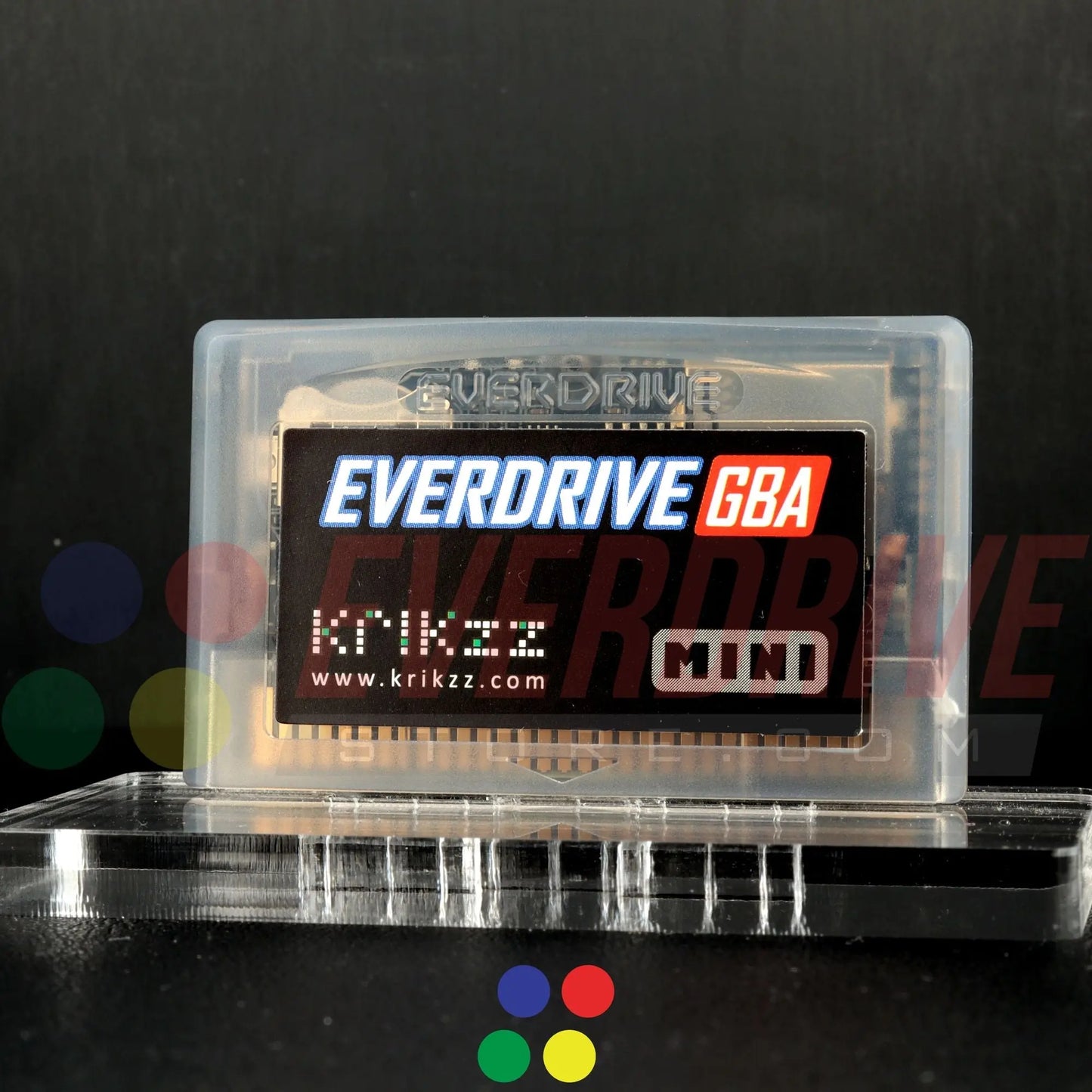 Everdrive GBA Mini - Frosted Black Krikzz