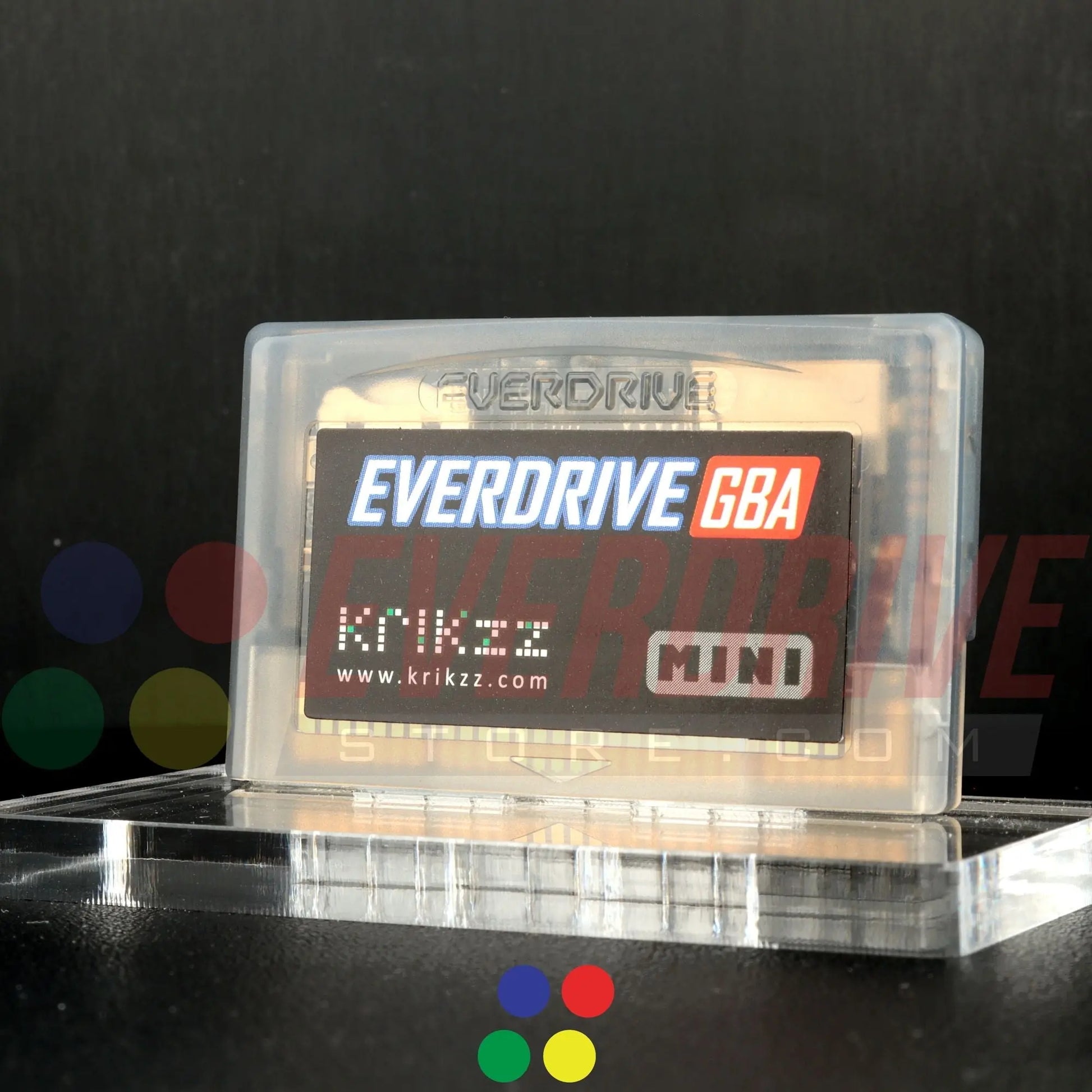 Everdrive GBA Mini - Frosted Black Krikzz