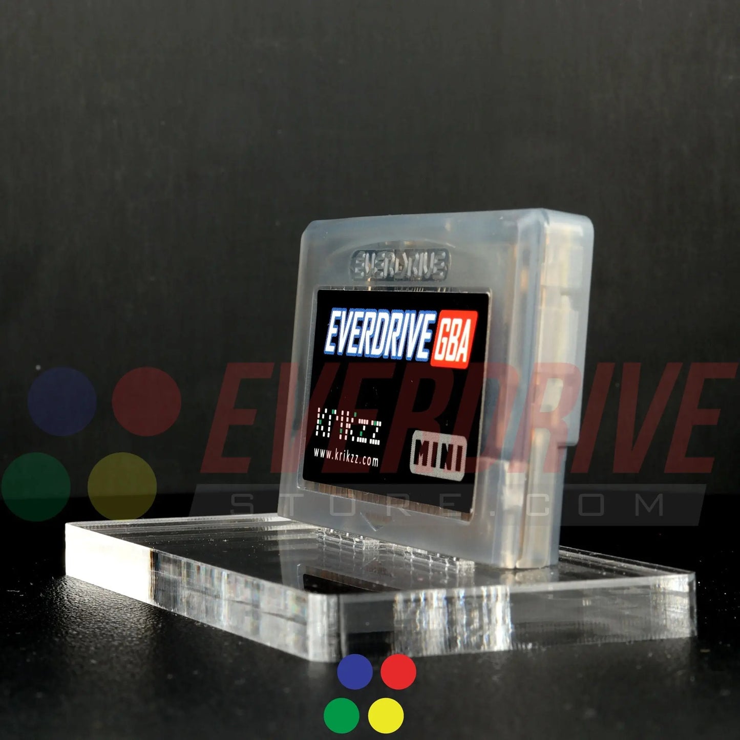 Everdrive GBA Mini - Frosted Black Krikzz