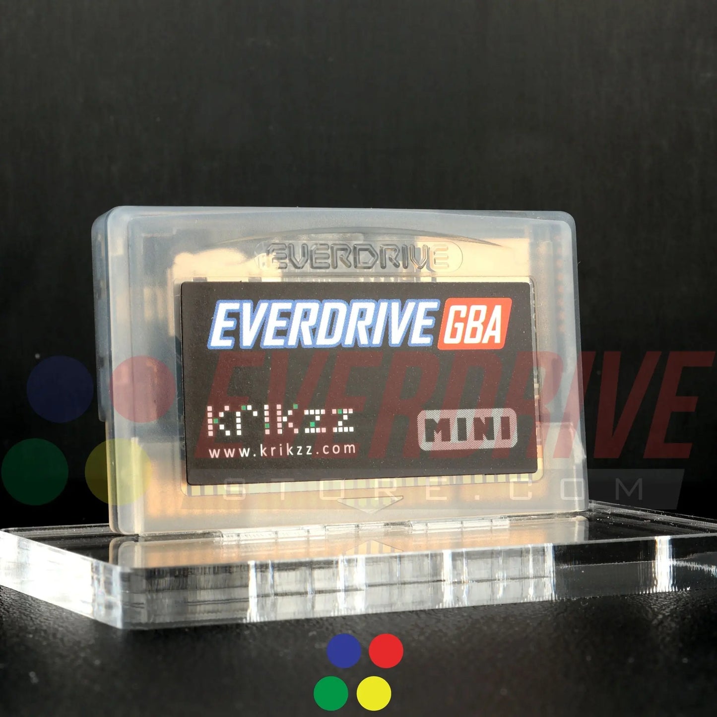 Everdrive GBA Mini - Frosted Black Krikzz