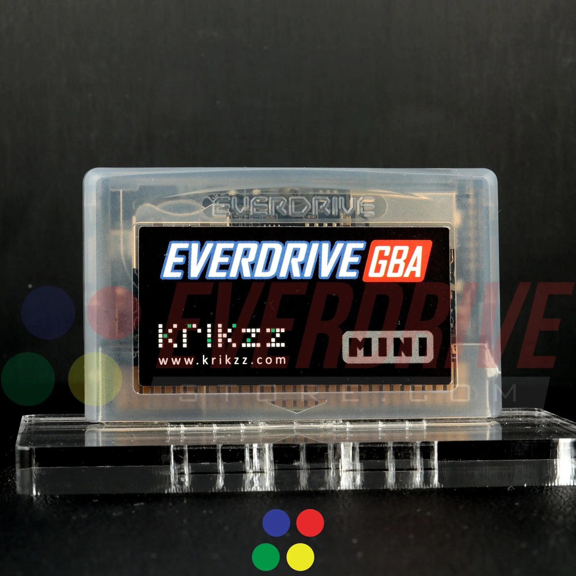 Everdrive GBA Mini - Frosted Black Krikzz