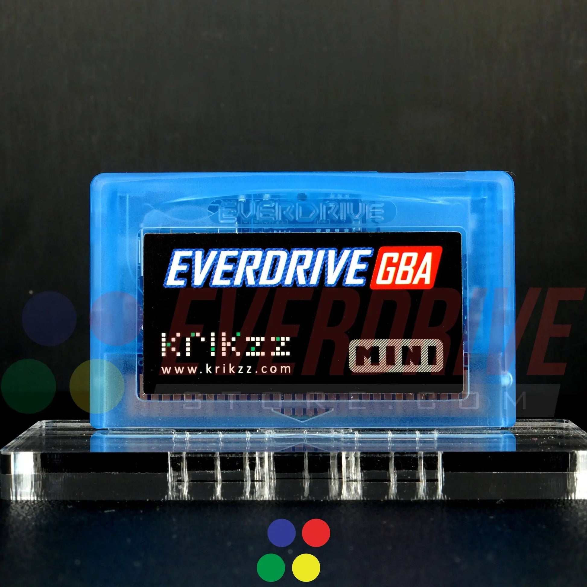 Everdrive GBA Mini - Frosted Blue Krikzz