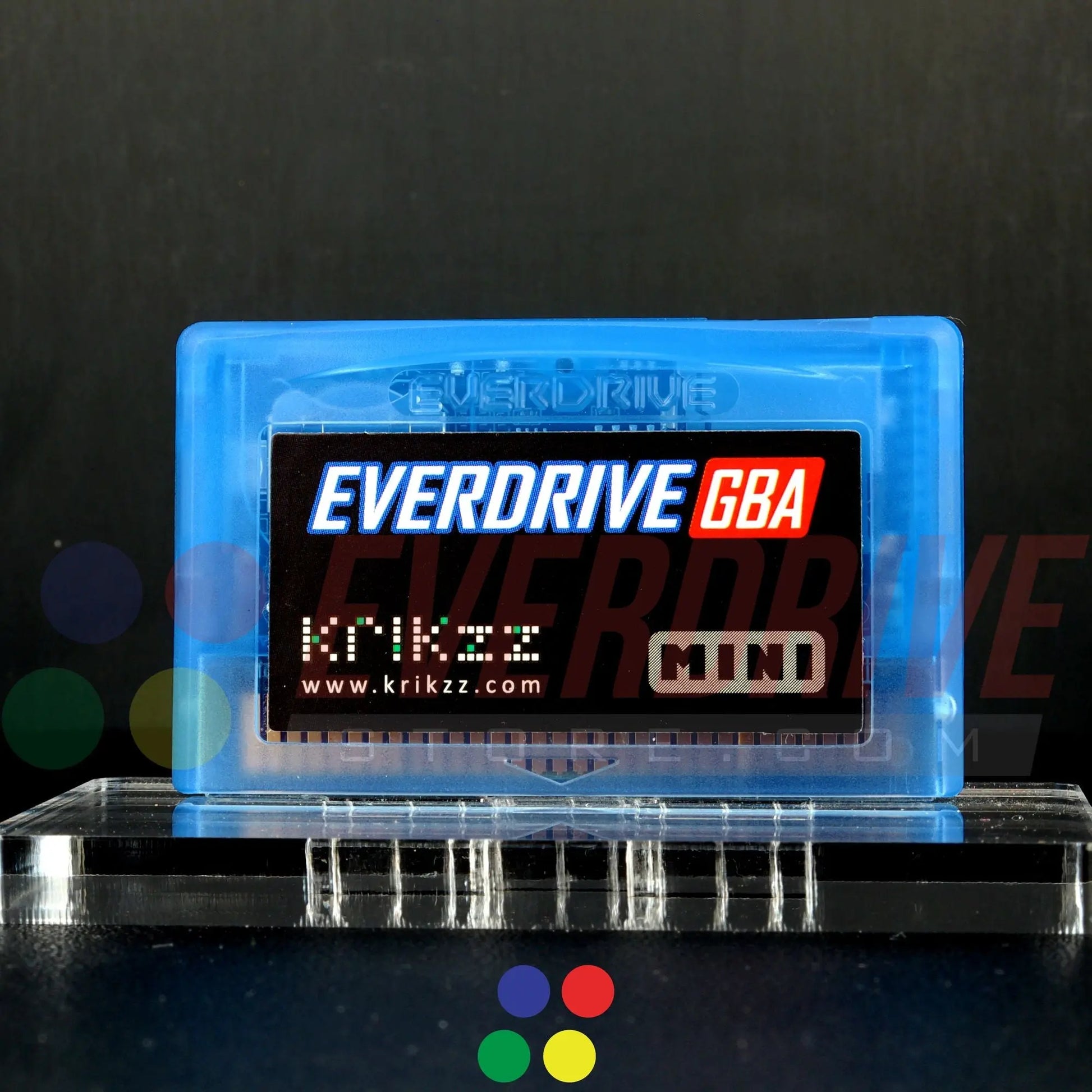 Everdrive GBA Mini - Frosted Blue Krikzz