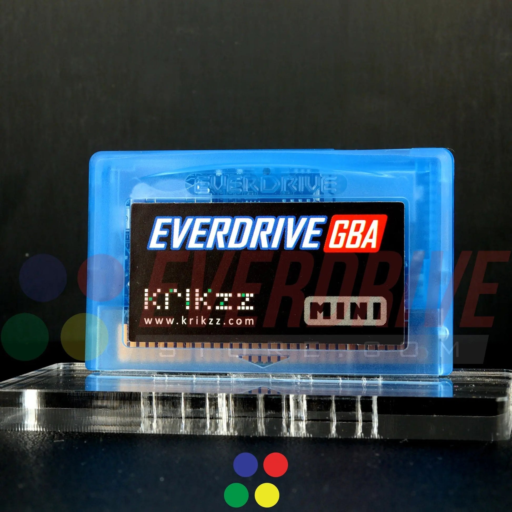 Everdrive GBA Mini - Frosted Blue Krikzz