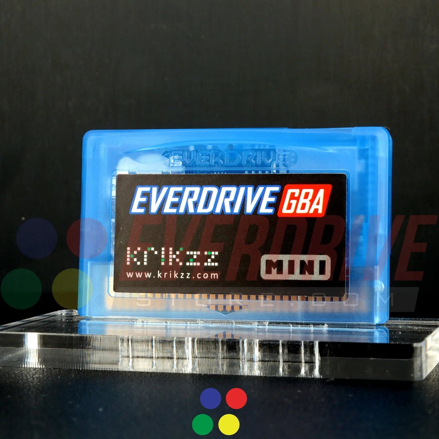 Everdrive GBA Mini - Frosted Blue Krikzz