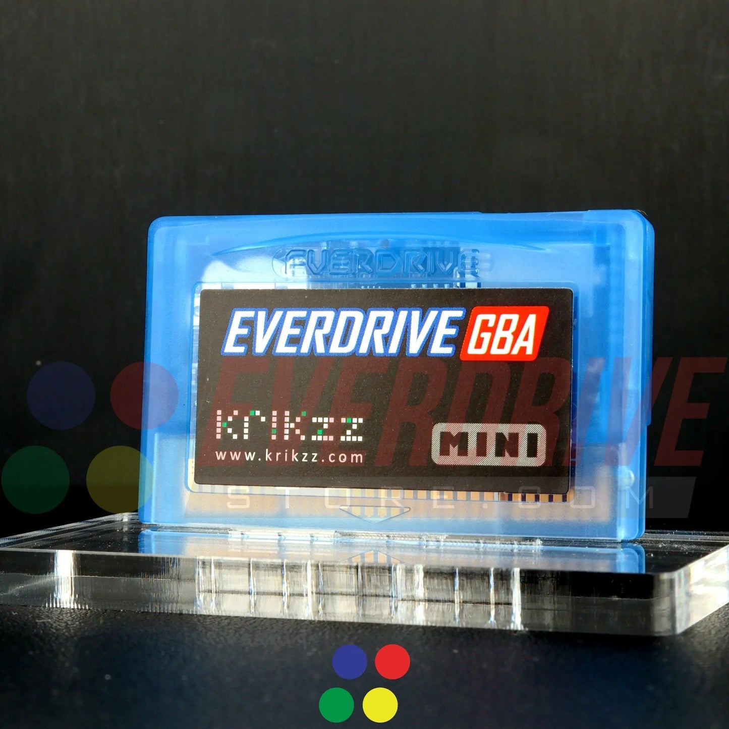 Everdrive GBA Mini - Frosted Blue Krikzz