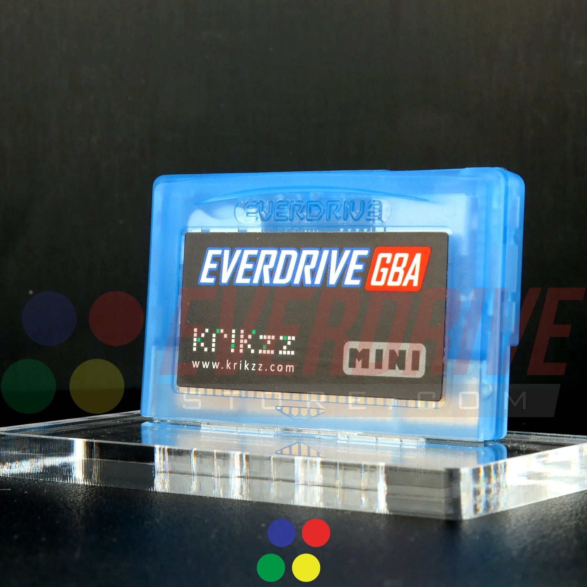 Everdrive GBA Mini - Frosted Blue Krikzz