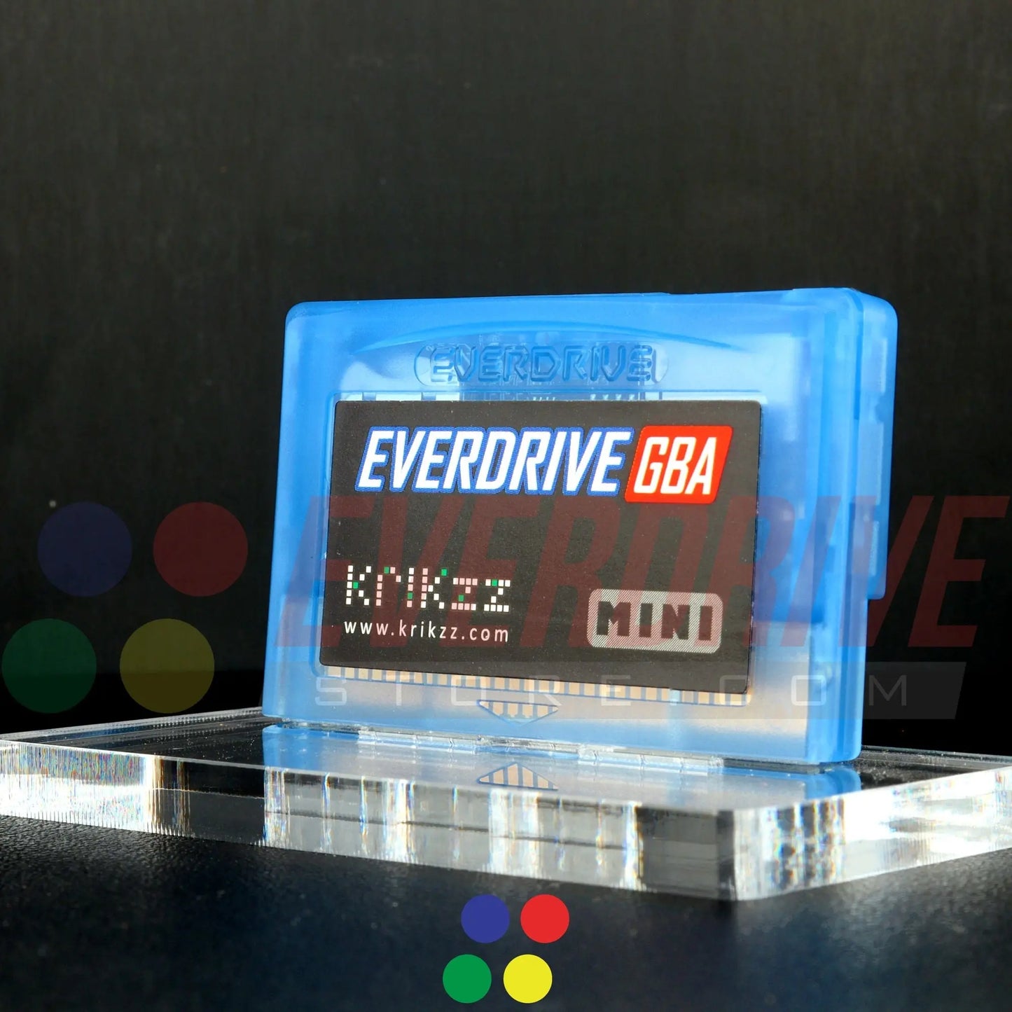 Everdrive GBA Mini - Frosted Blue Krikzz