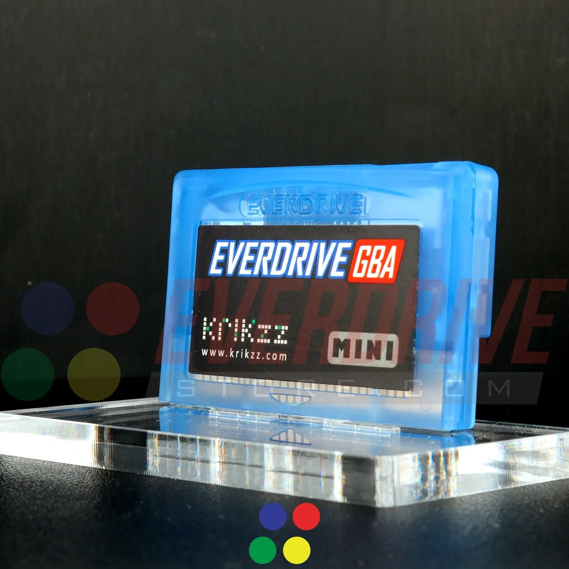 Everdrive GBA Mini - Frosted Blue Krikzz