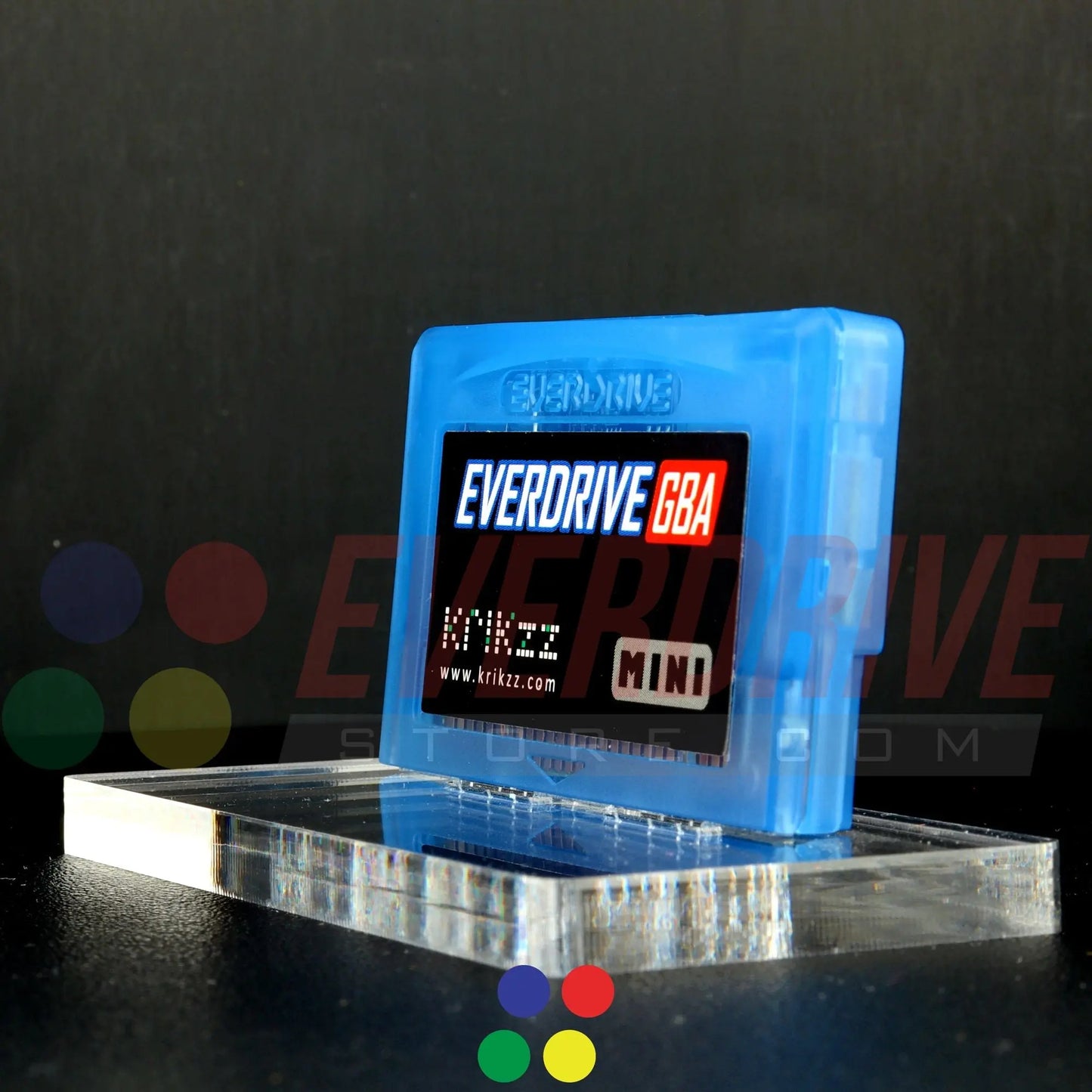 Everdrive GBA Mini - Frosted Blue Krikzz