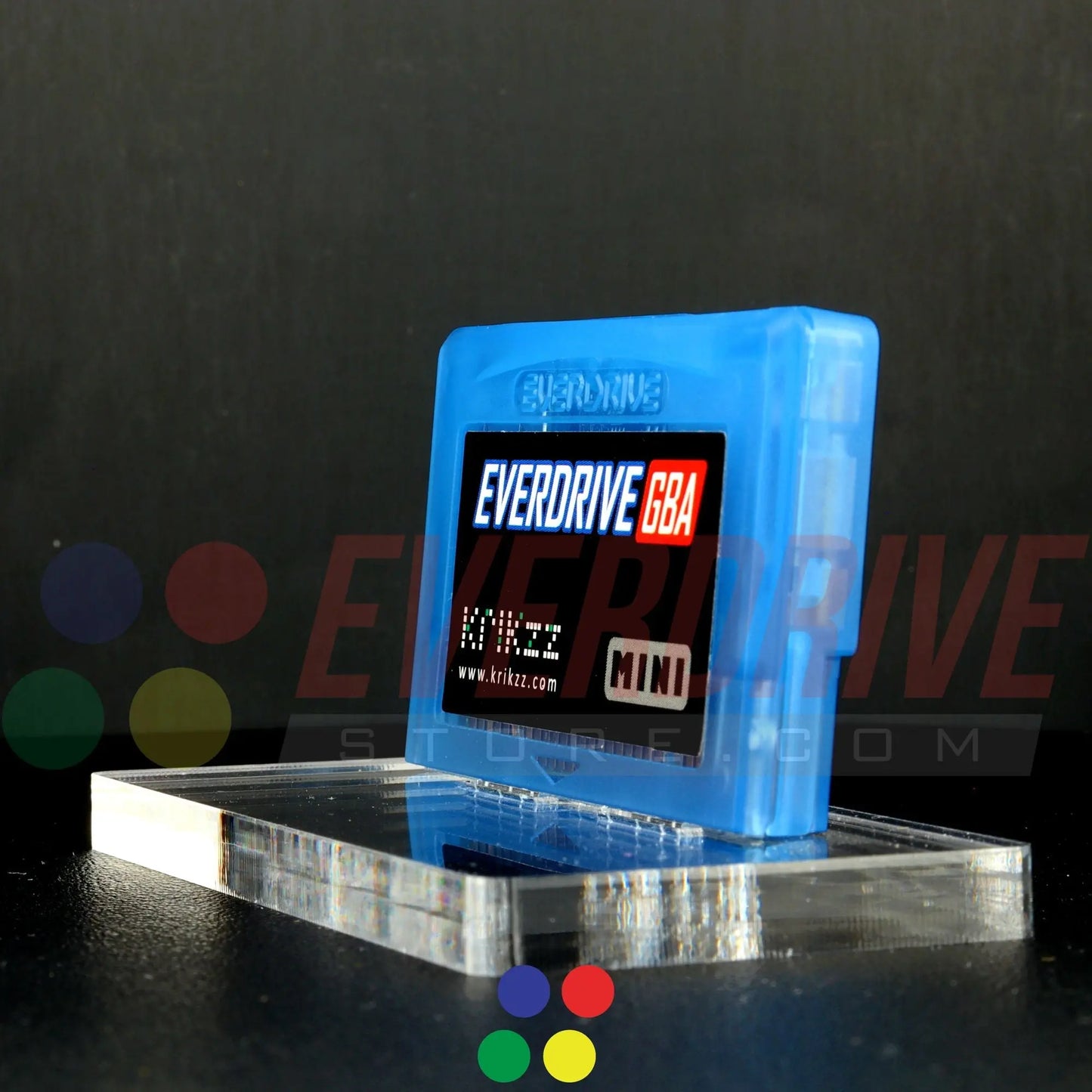 Everdrive GBA Mini - Frosted Blue Krikzz