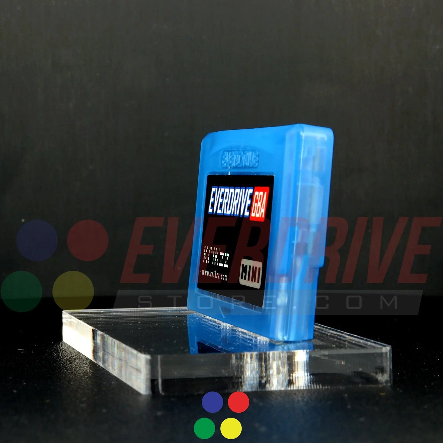 Everdrive GBA Mini - Frosted Blue Krikzz