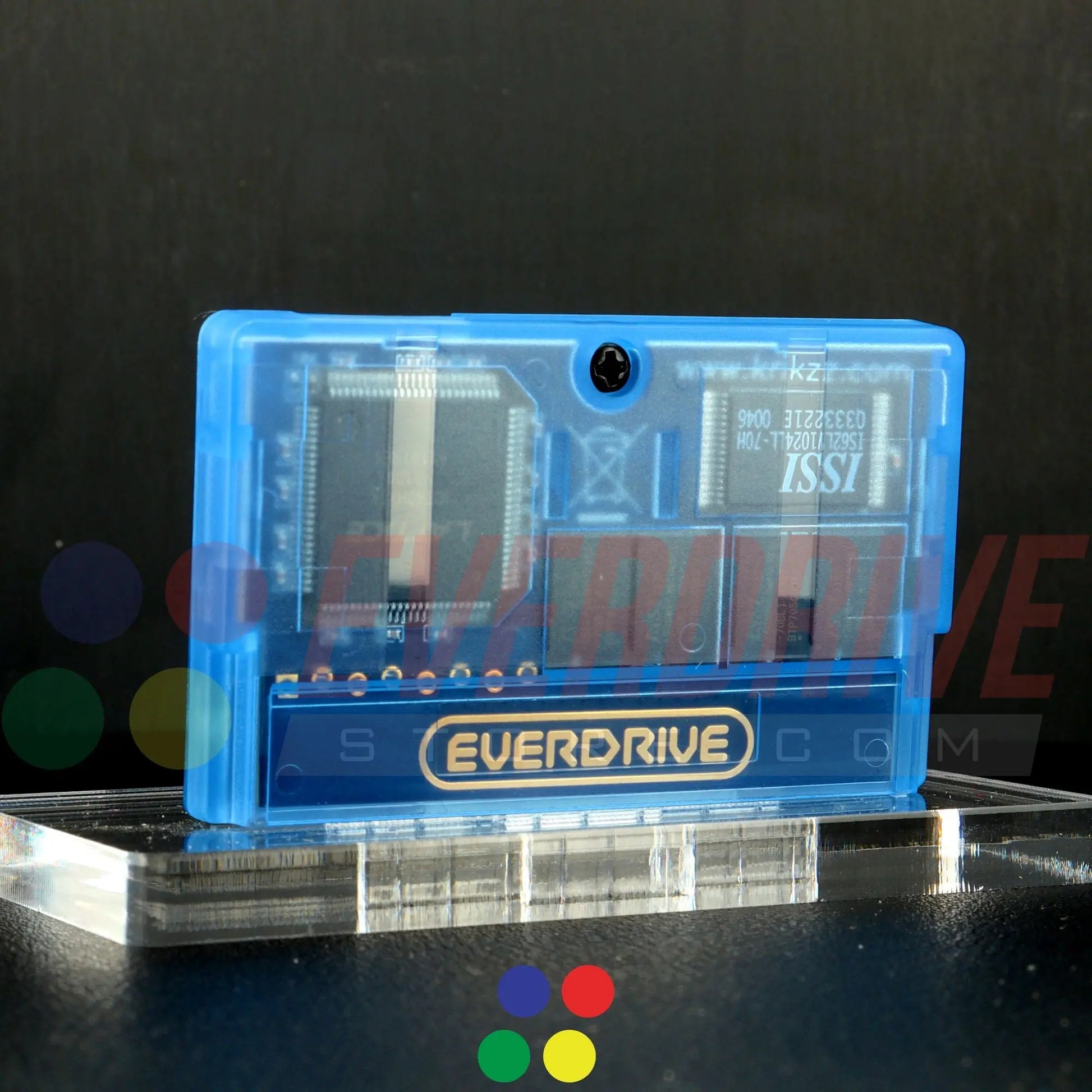 Everdrive GBA Mini - Frosted Blue Krikzz