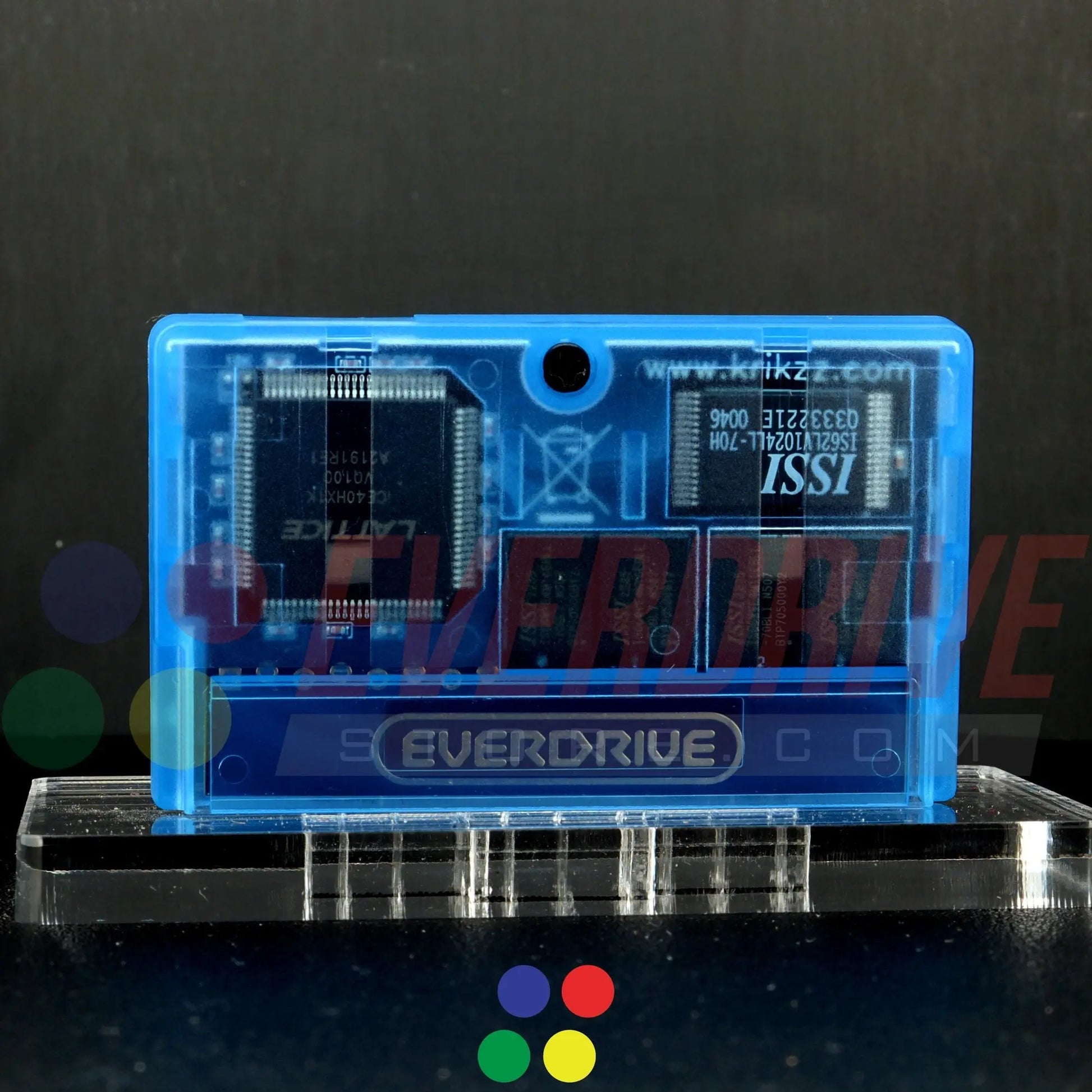 Everdrive GBA Mini - Frosted Blue Krikzz