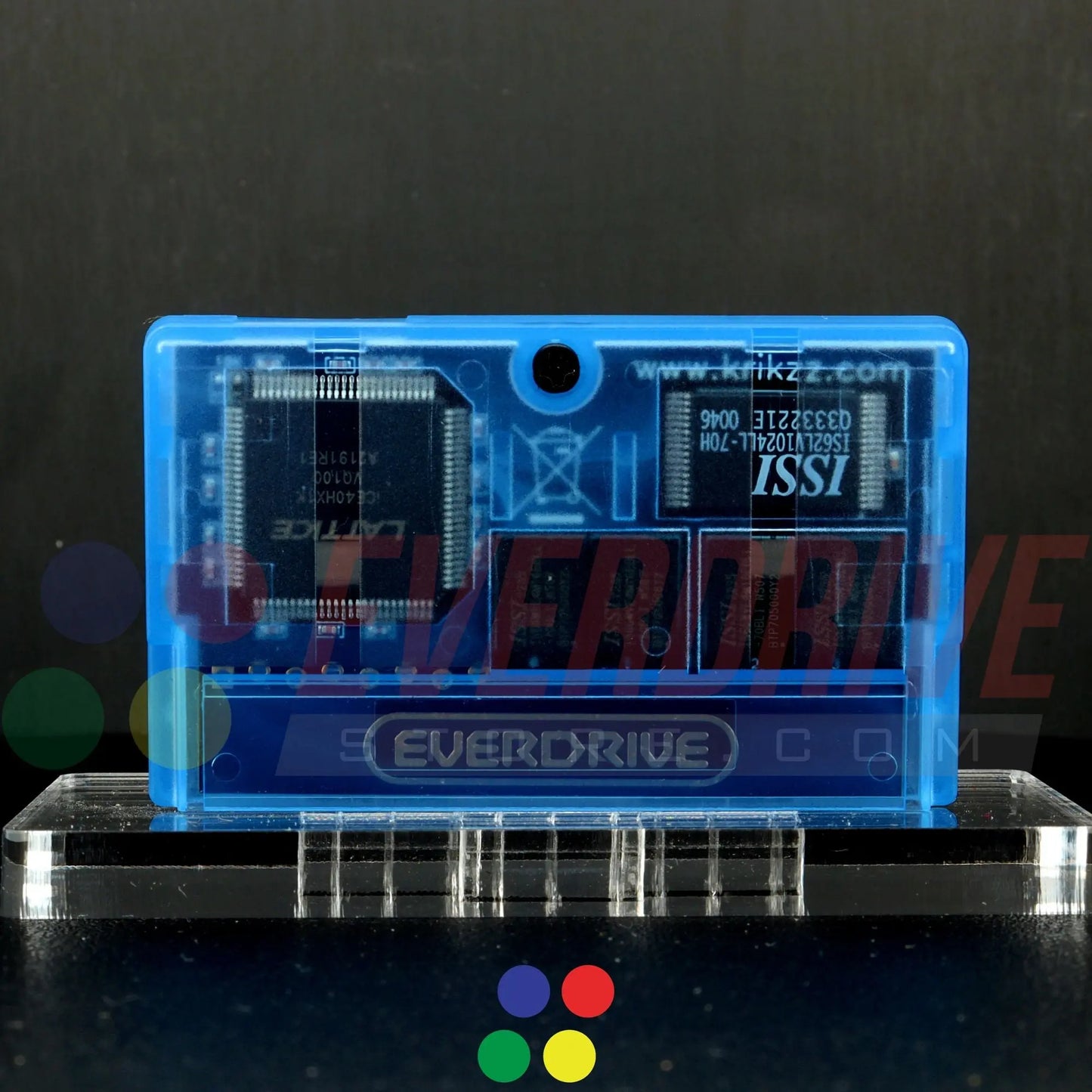 Everdrive GBA Mini - Frosted Blue Krikzz