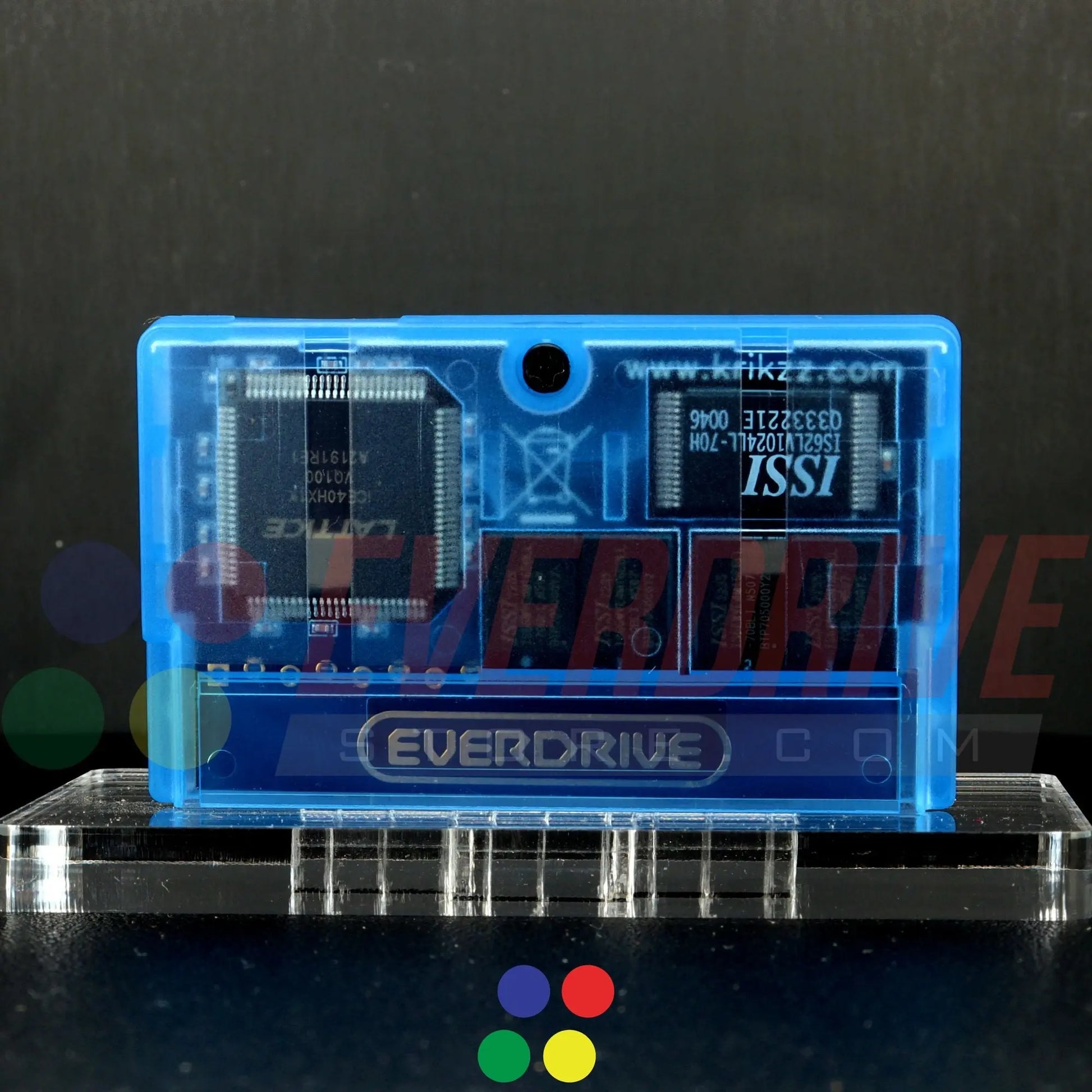 Everdrive GBA Mini - Frosted Blue Krikzz