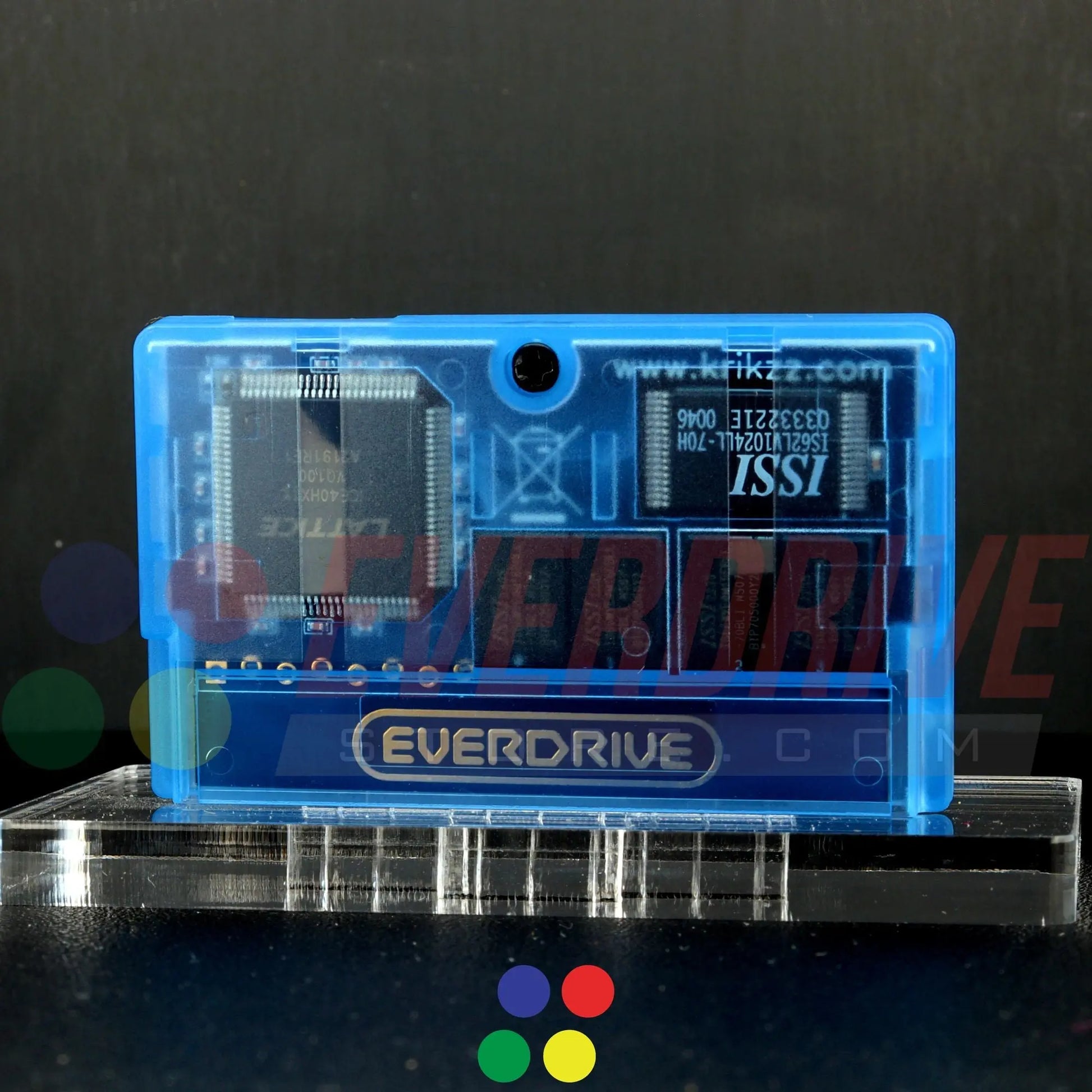 Everdrive GBA Mini - Frosted Blue Krikzz