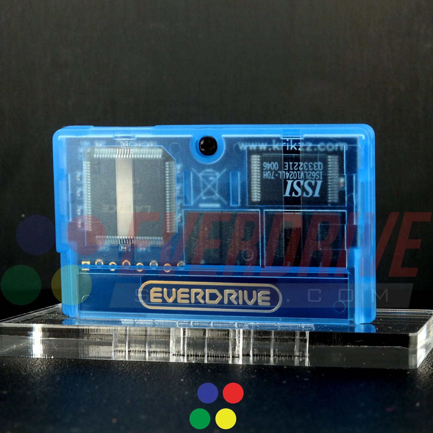 Everdrive GBA Mini - Frosted Blue Krikzz