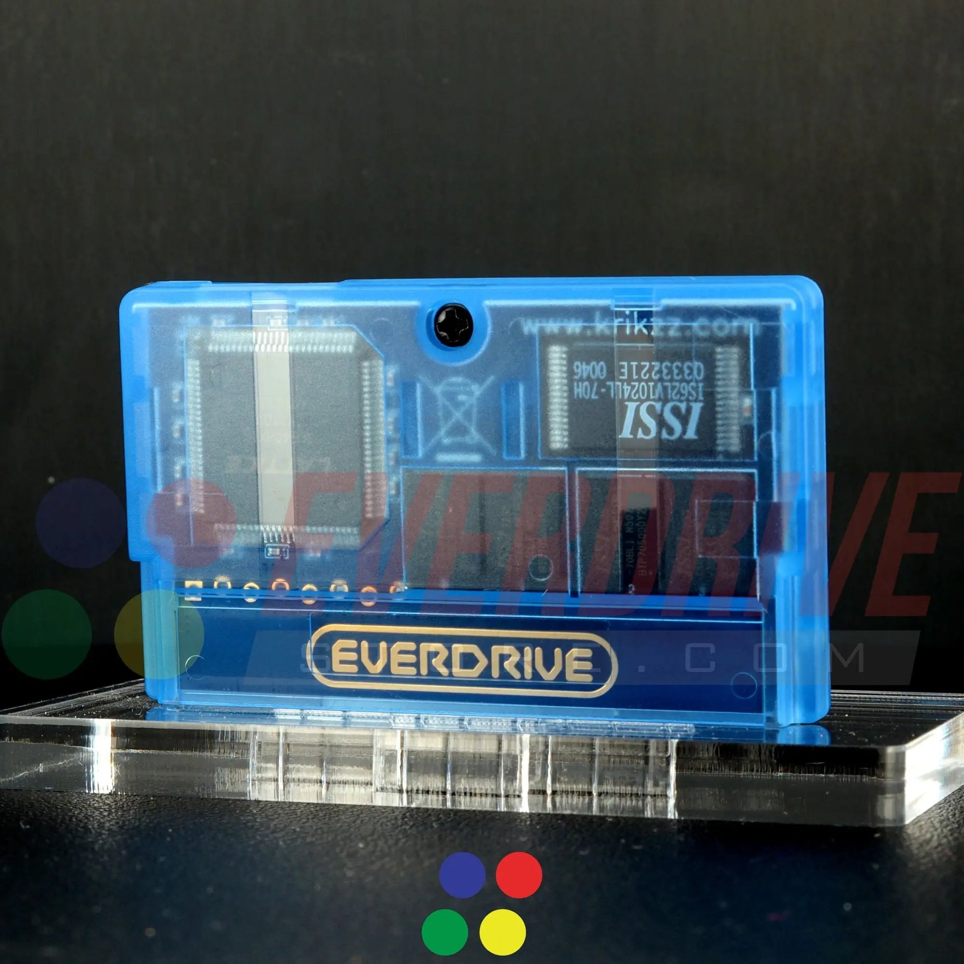 Everdrive GBA Mini - Frosted Blue Krikzz