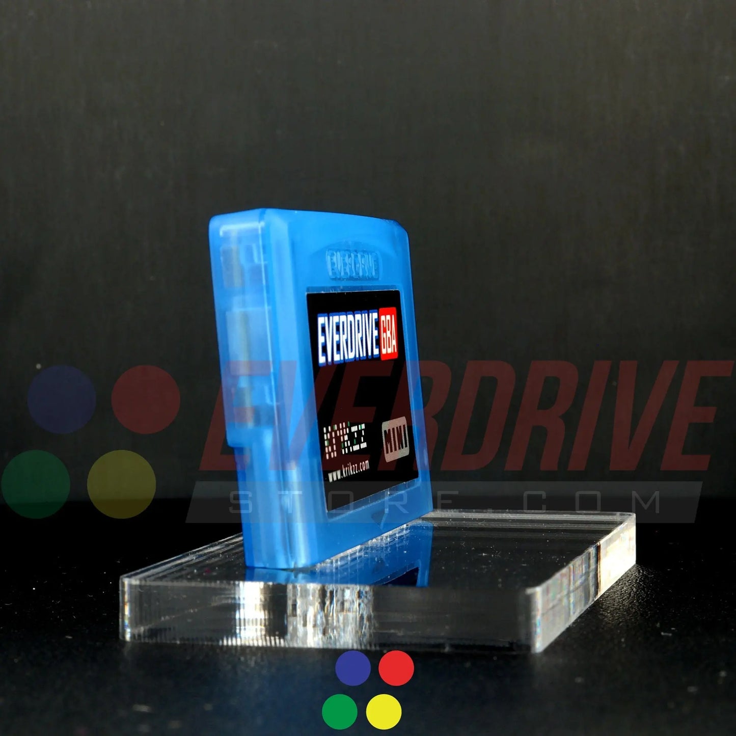 Everdrive GBA Mini - Frosted Blue Krikzz