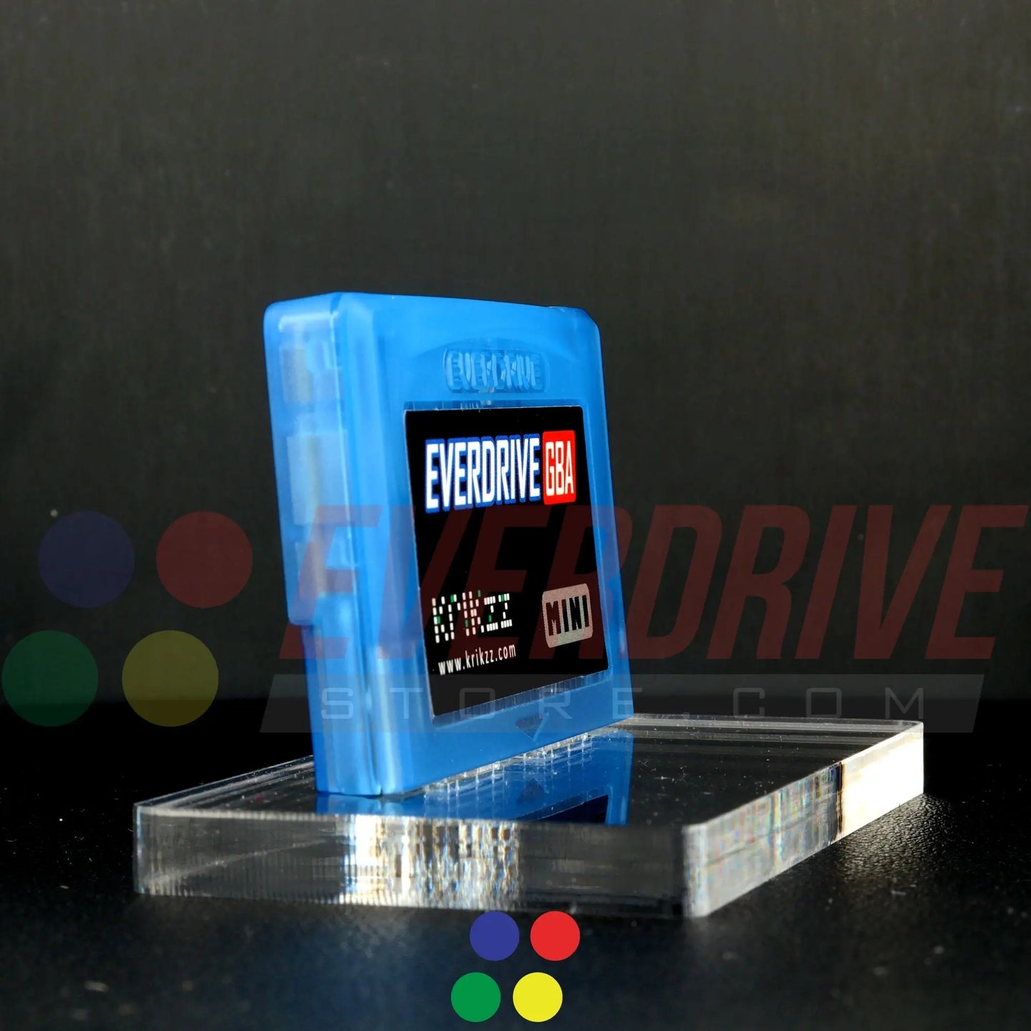 Everdrive GBA Mini - Frosted Blue Krikzz