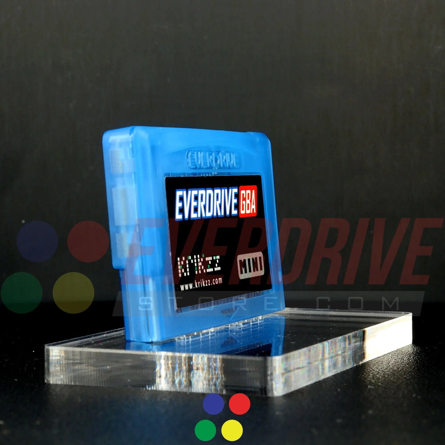 Everdrive GBA Mini - Frosted Blue Krikzz