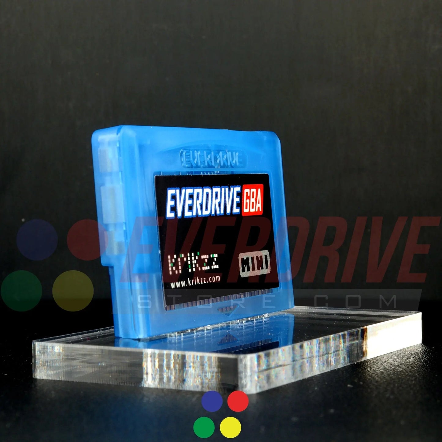 Everdrive GBA Mini - Frosted Blue Krikzz