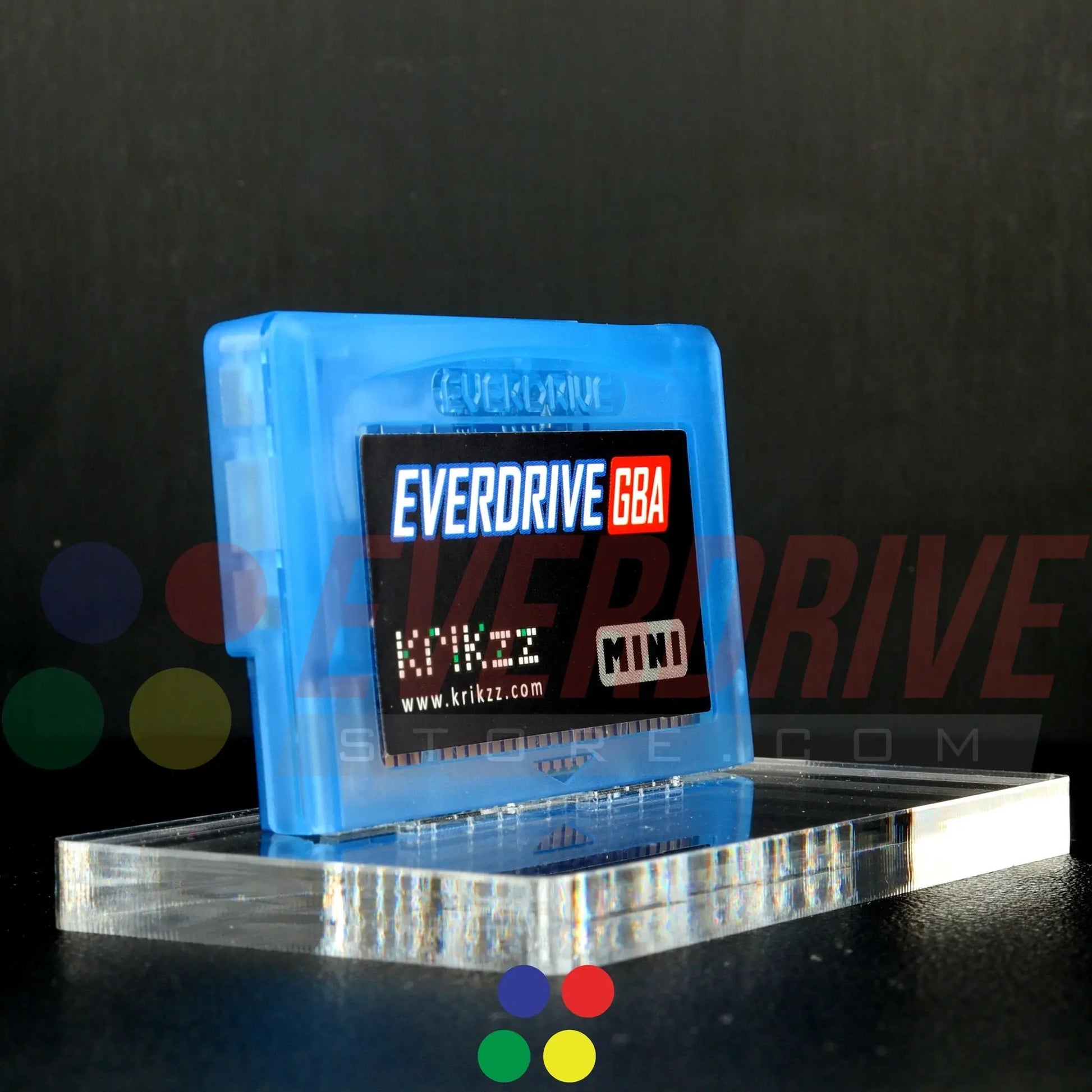 Everdrive GBA Mini - Frosted Blue Krikzz