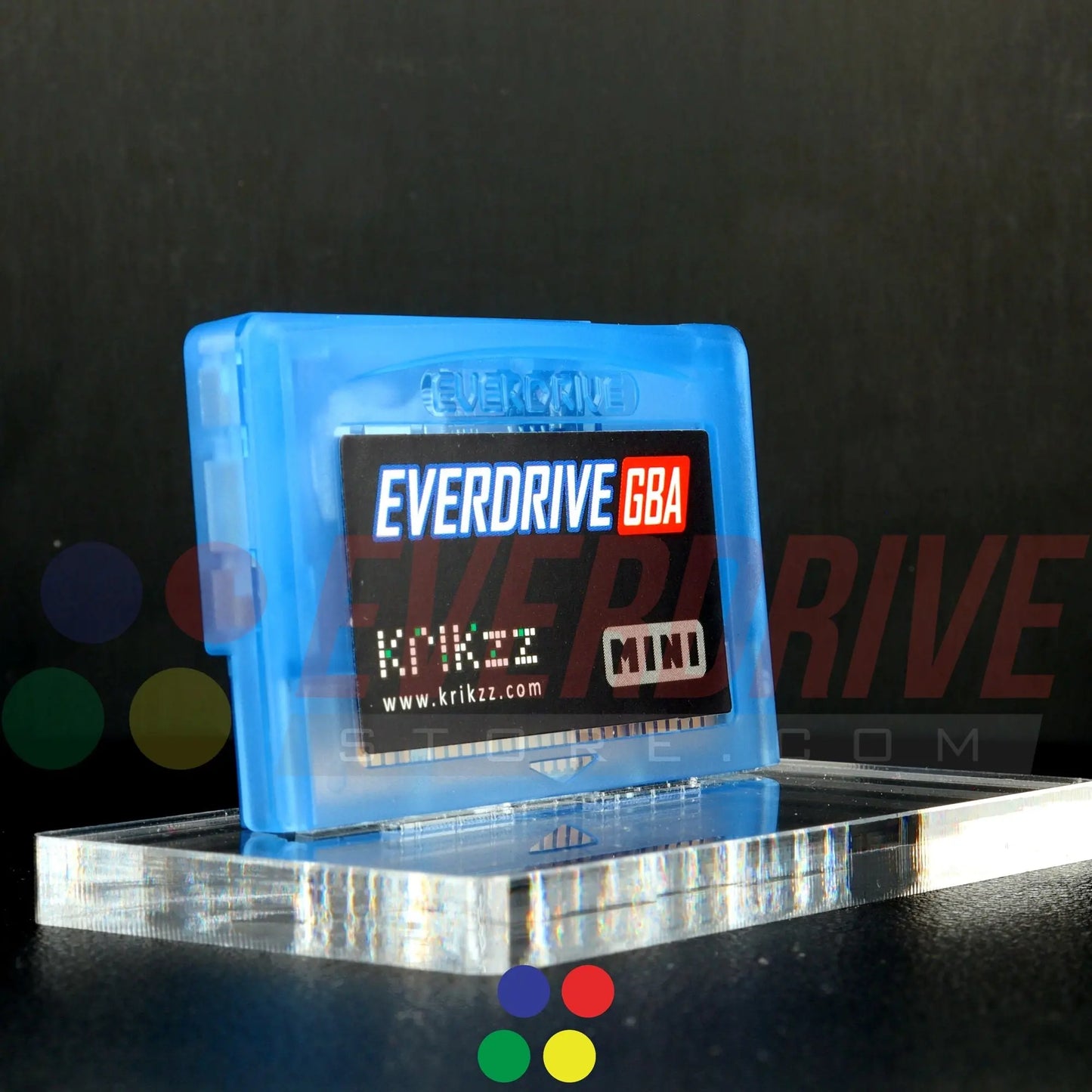 Everdrive GBA Mini - Frosted Blue Krikzz