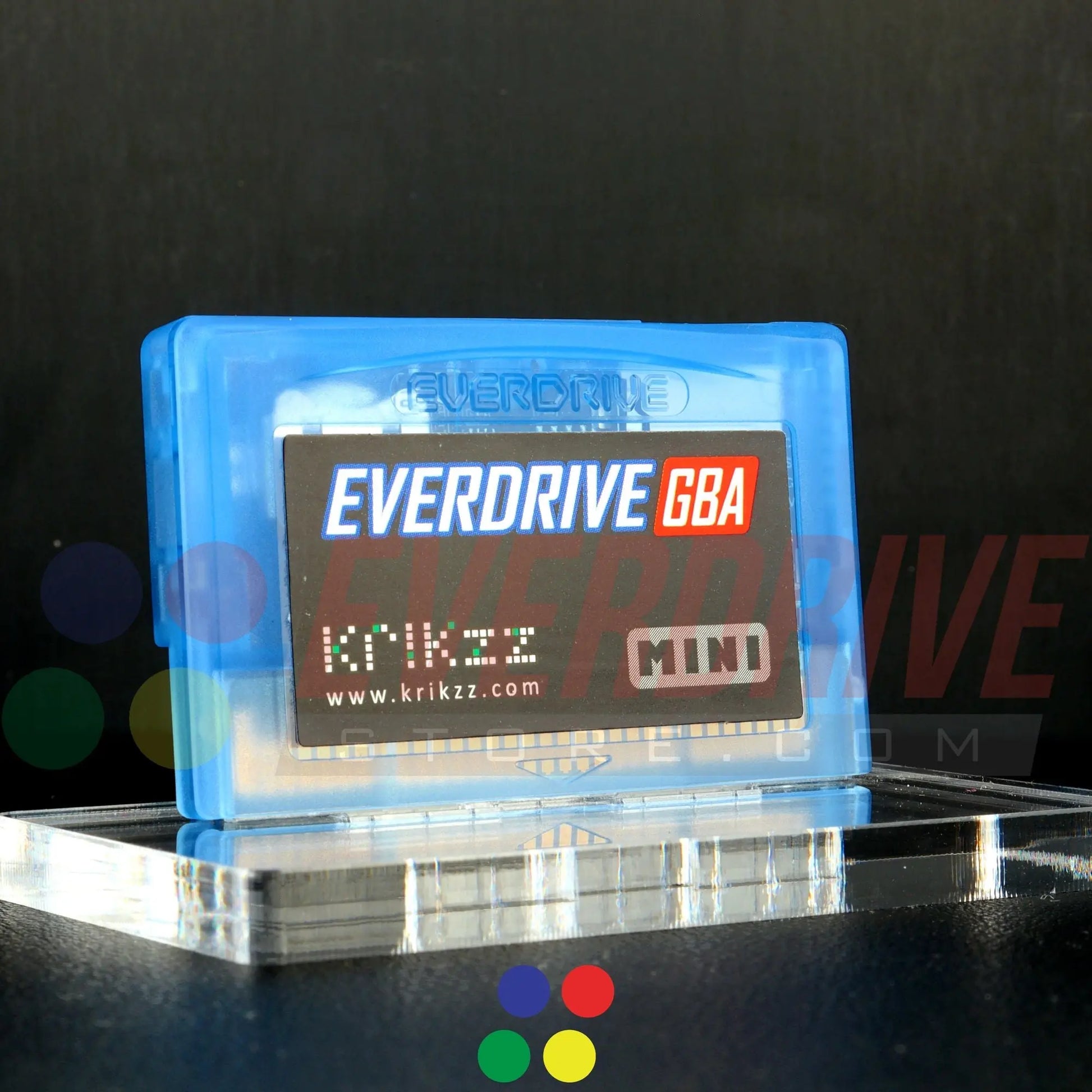 Everdrive GBA Mini - Frosted Blue Krikzz