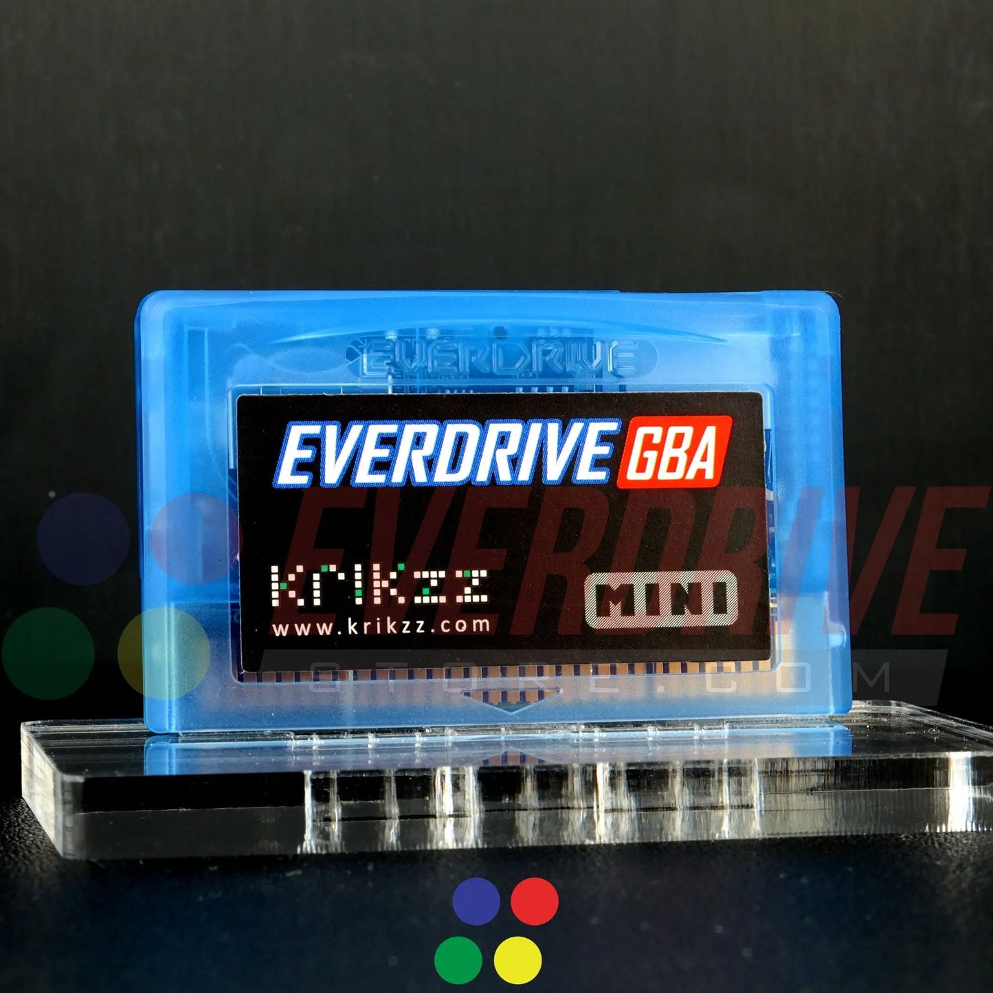 Everdrive GBA Mini - Frosted Blue Krikzz