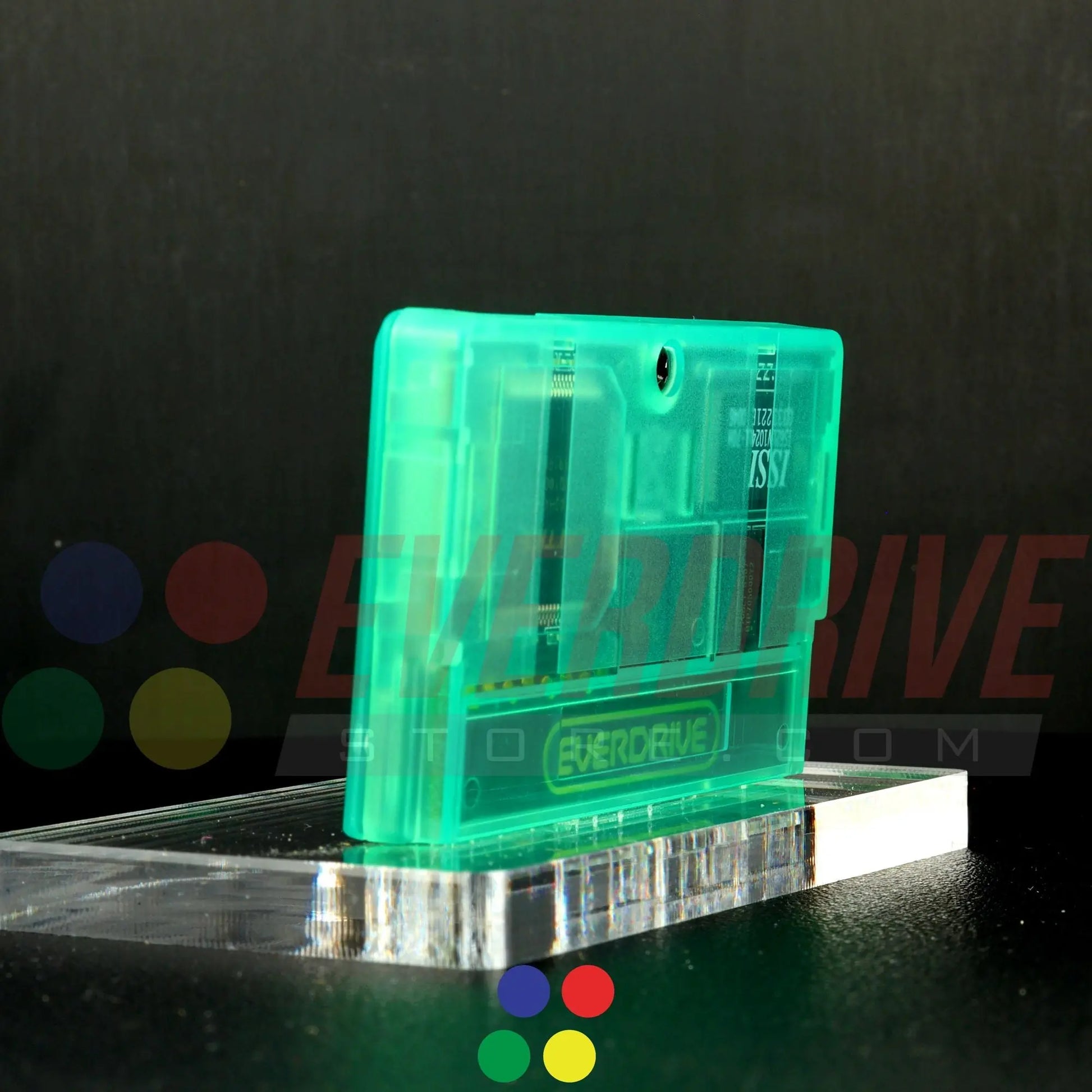 Everdrive GBA Mini - Frosted Green Krikzz