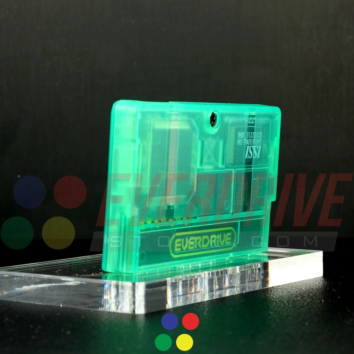 Everdrive GBA Mini - Frosted Green Krikzz