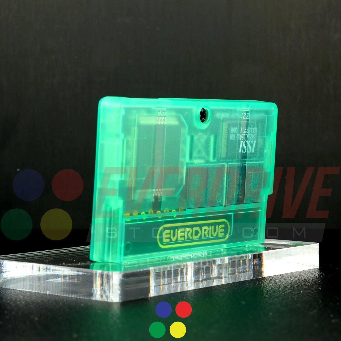 Everdrive GBA Mini - Frosted Green Krikzz