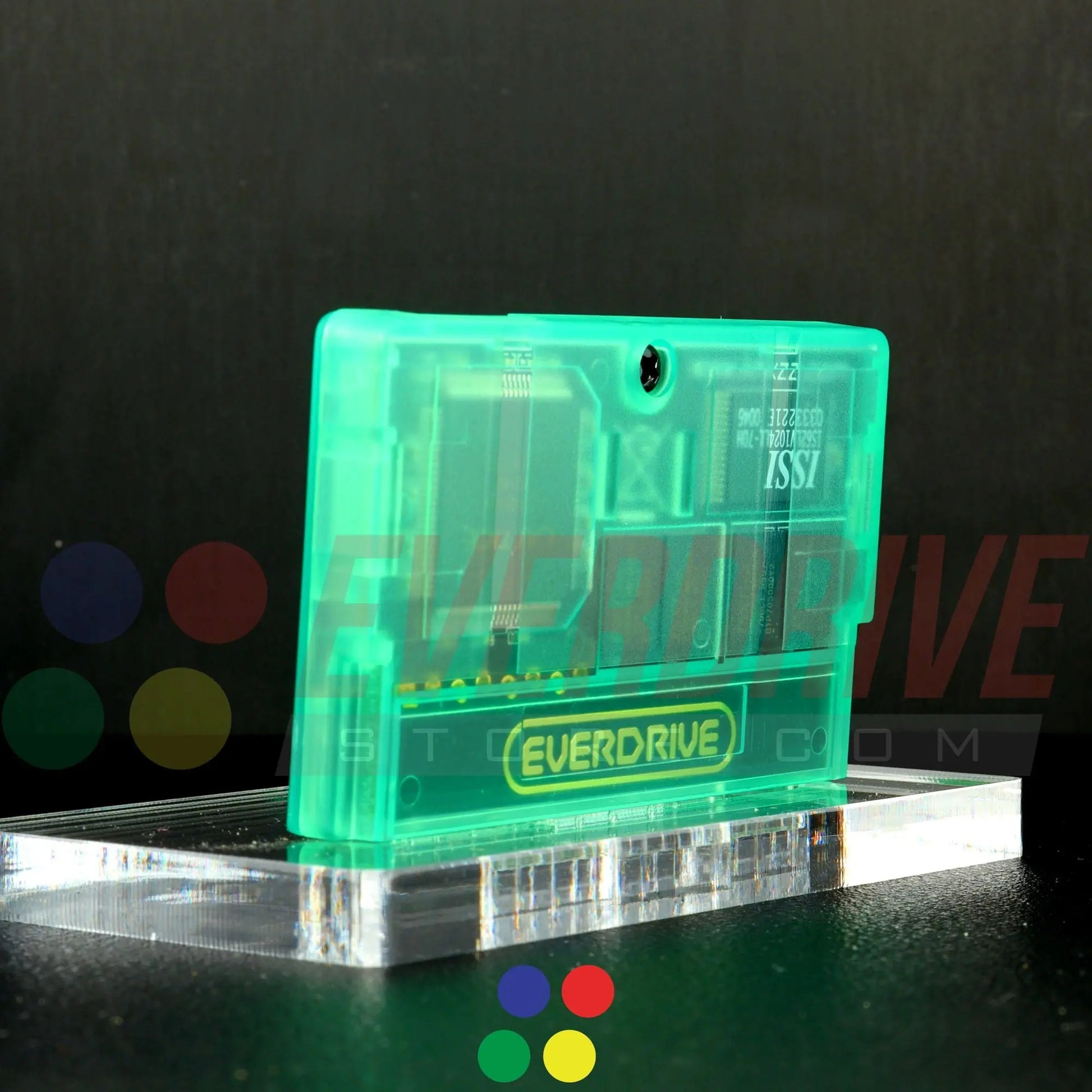 Everdrive GBA Mini - Frosted Green Krikzz