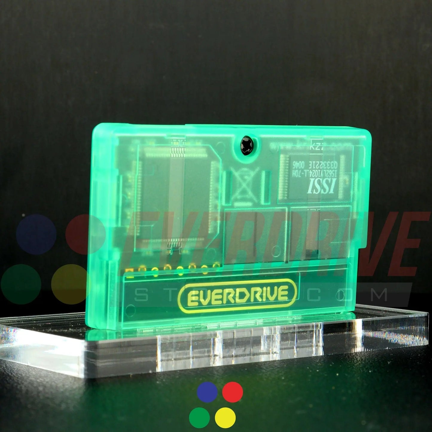 Everdrive GBA Mini - Frosted Green Krikzz