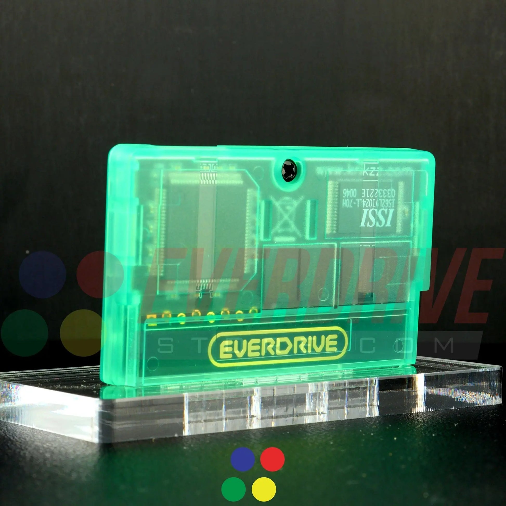 Everdrive GBA Mini - Frosted Green Krikzz