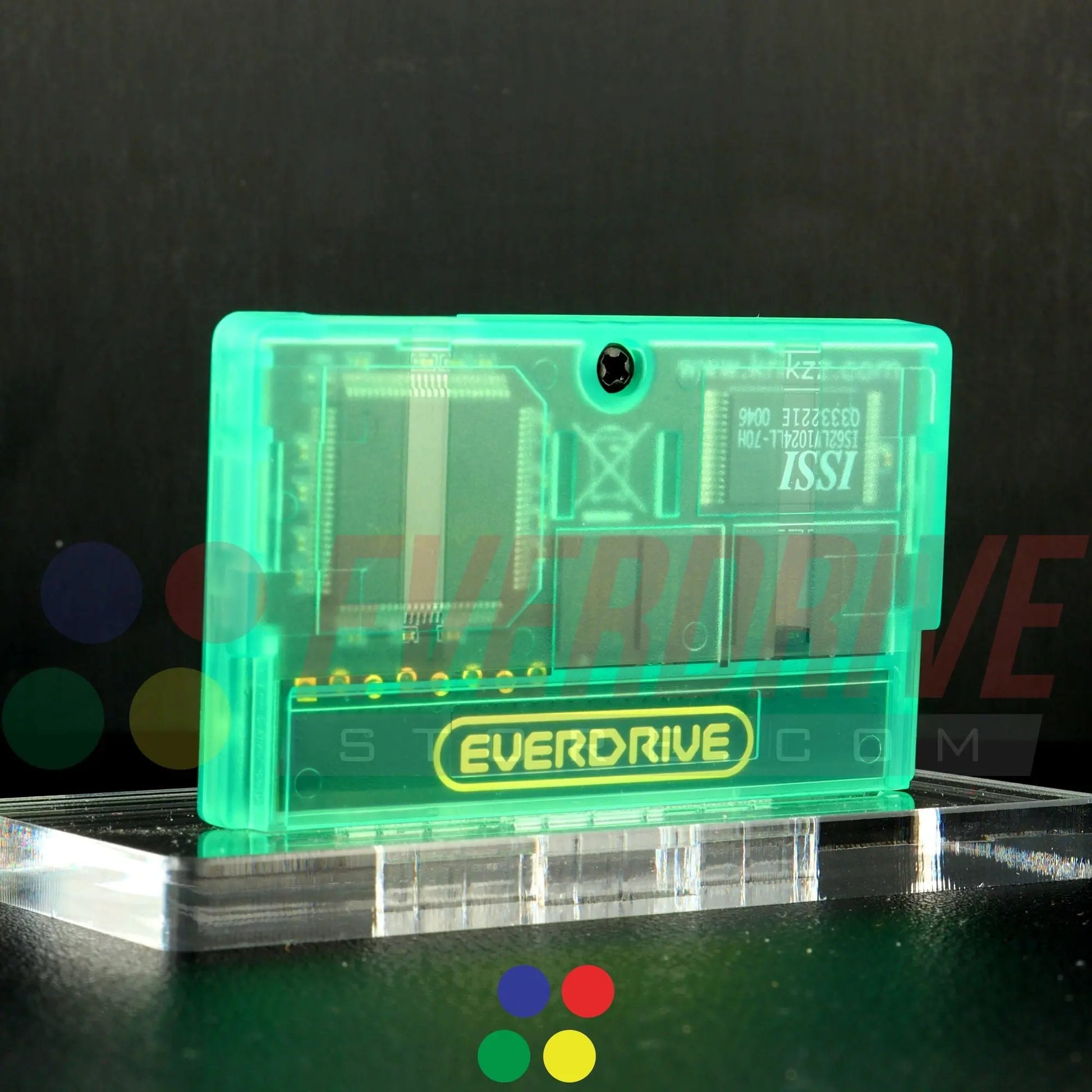 Everdrive GBA Mini - Frosted Green Krikzz