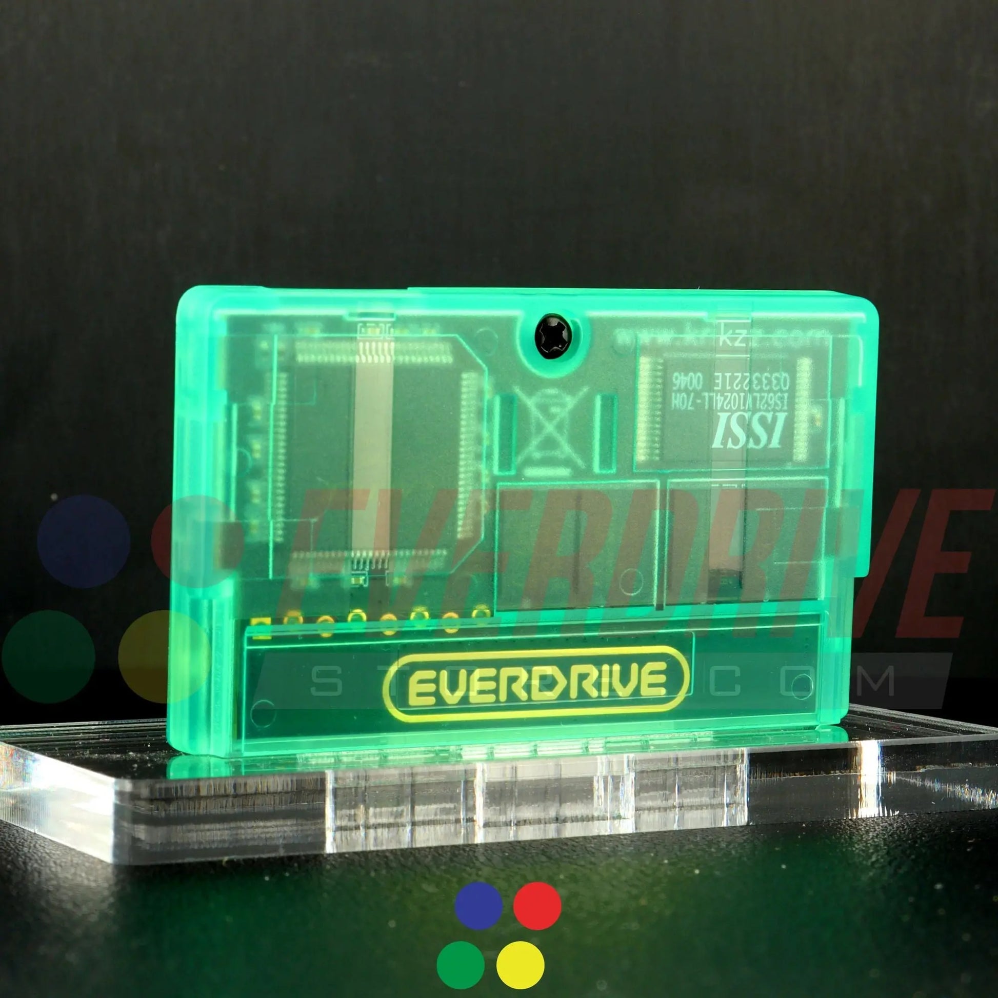 Everdrive GBA Mini - Frosted Green Krikzz